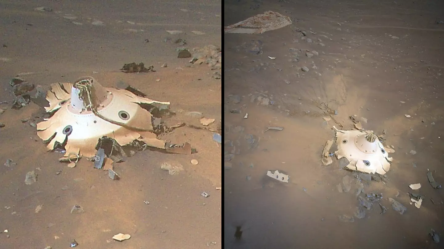 Real story behind Mars' 'otherworldly' wreckage captured by NASA probe