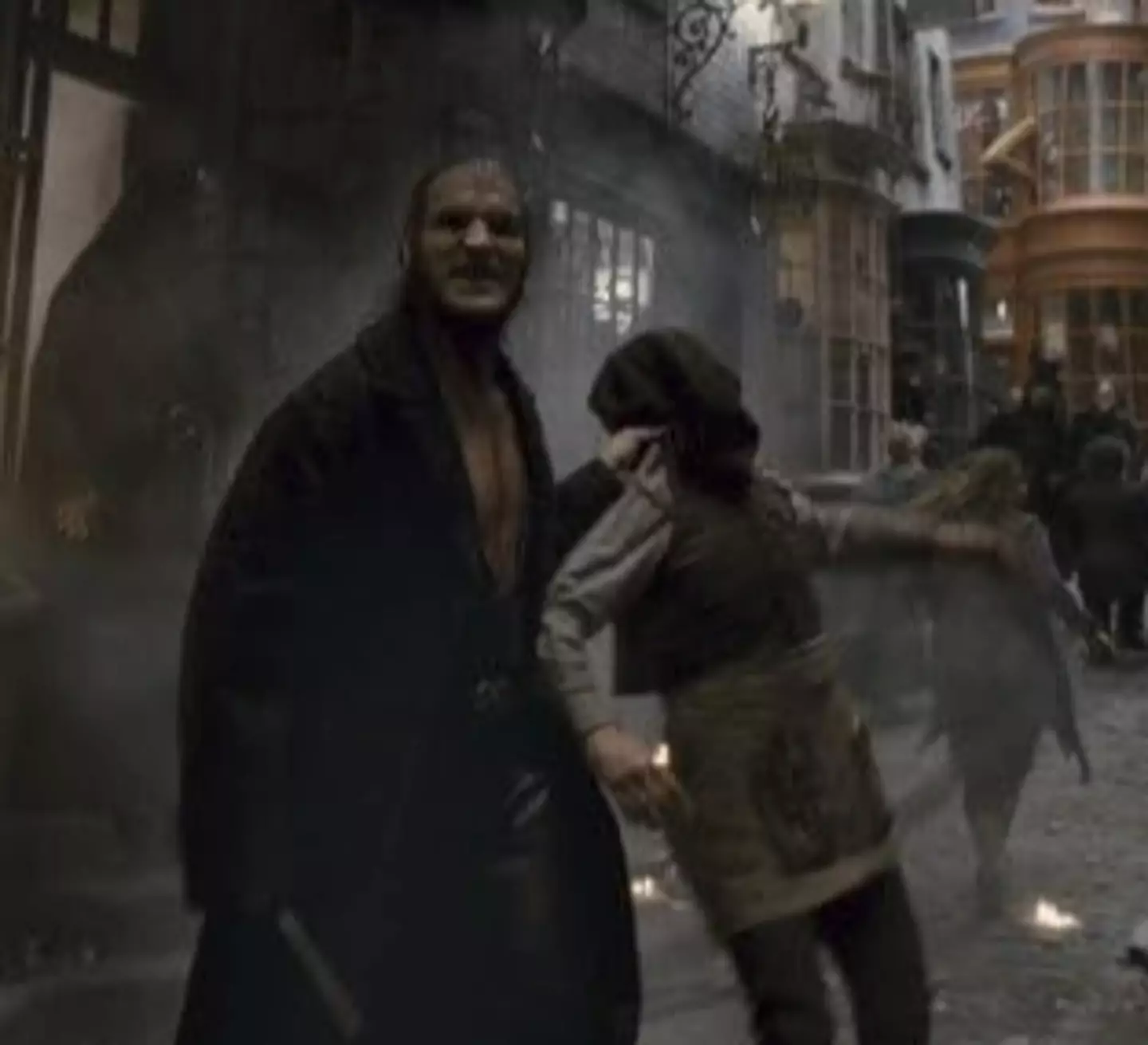 Dave Legeno as Fenrir Greyback. (Warner Bros)