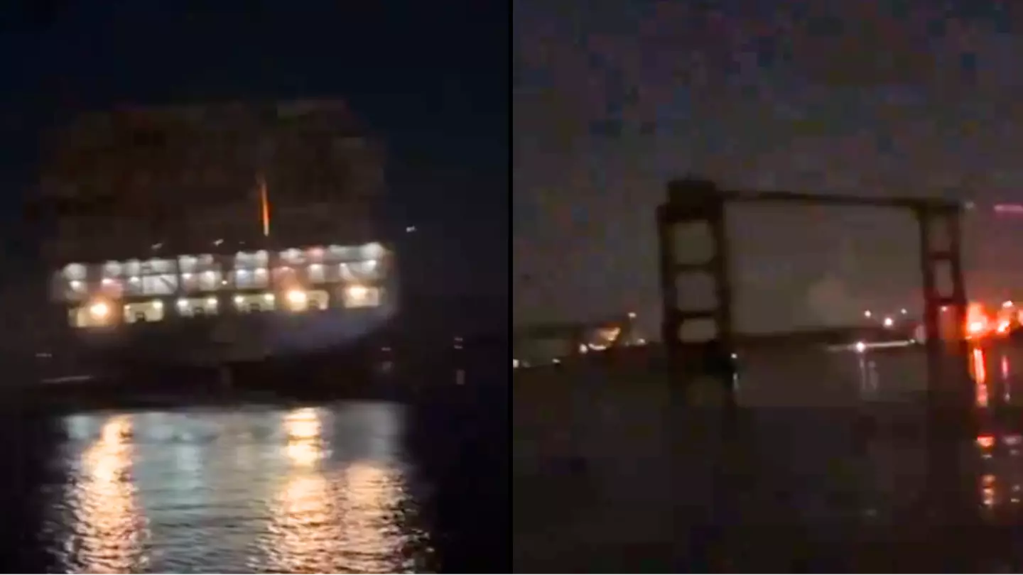 Witness says 'holy hell' after seeing Baltimore bridge has collapsed into the water