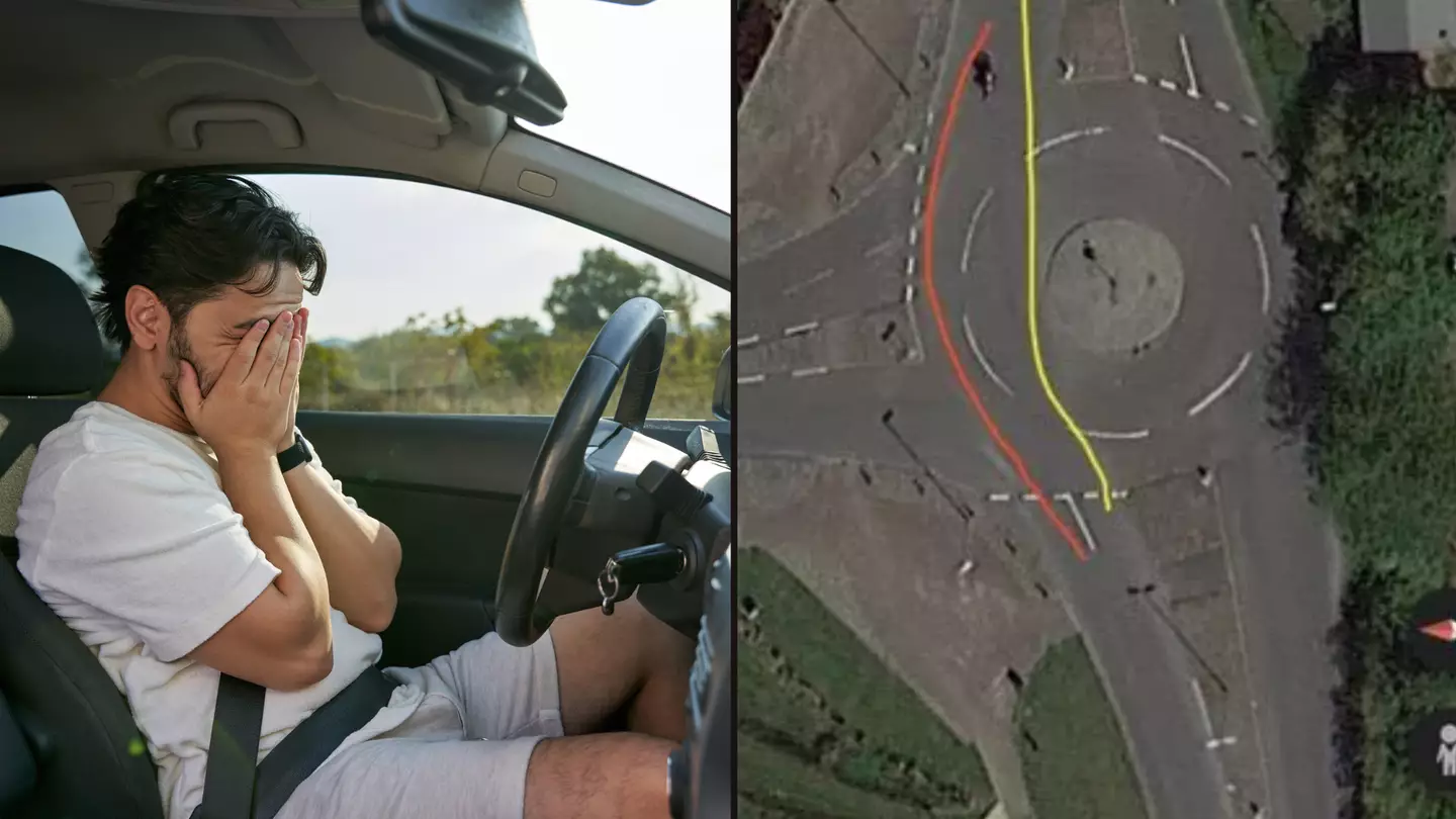 Simple roundabout has left drivers baffled as they can't decide what the correct lane is