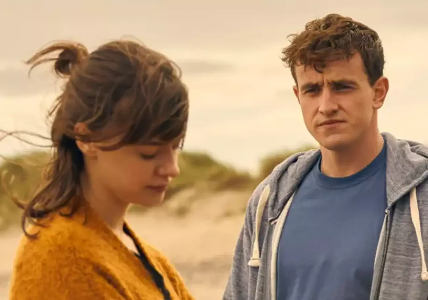 Paul Mescal alongside Daisy Edgar-Jones in Normal People.
