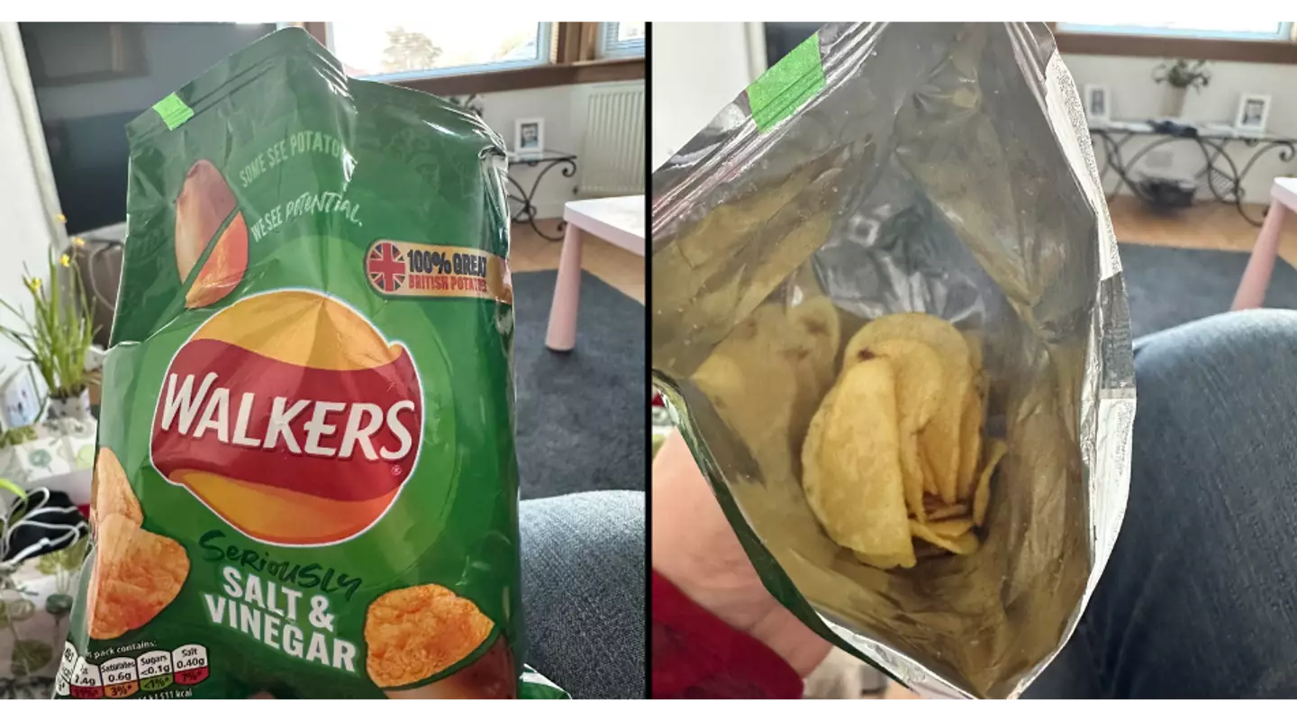 Walkers finally explain why bag of crisps always looks so empty when you open it