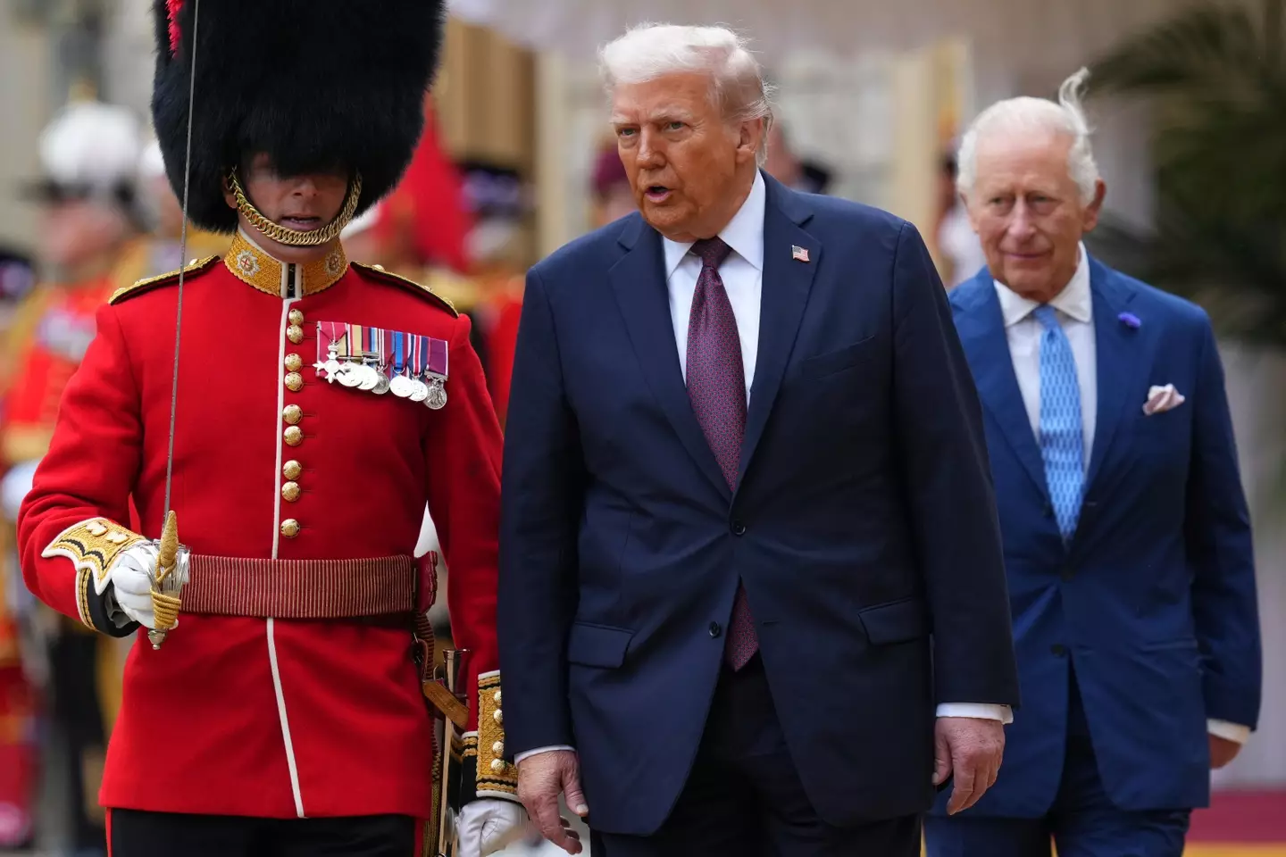 Trump once again walked off in front of his royal host, leaving a 'bemused' King Charles to find a solution (Kirsty Wigglesworth - WPA Pool/Getty Images)