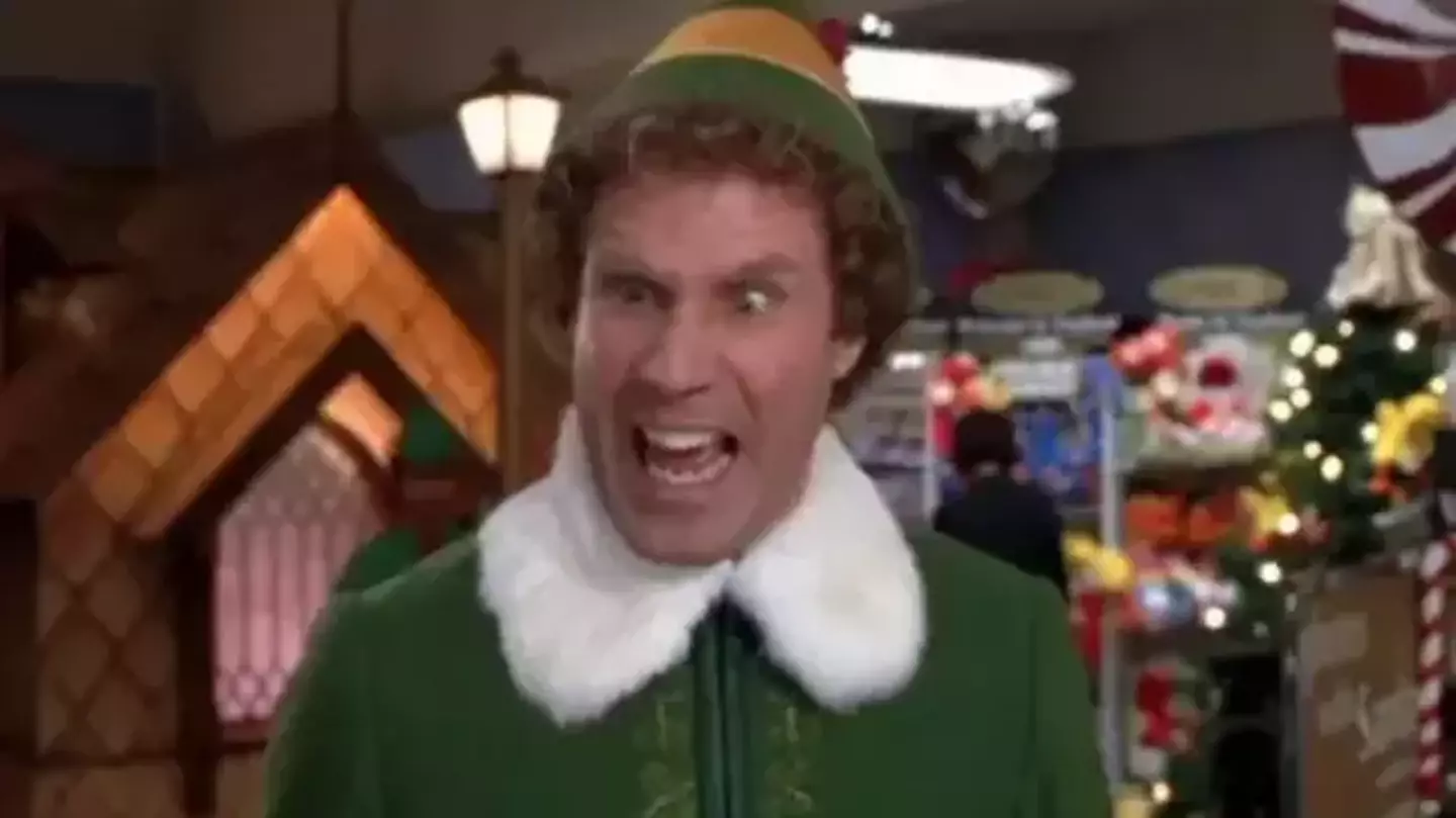 The 2003 movie follows Buddy (Will Ferrell), who is raised by elves at the North Pole and returns to 'normal' life.