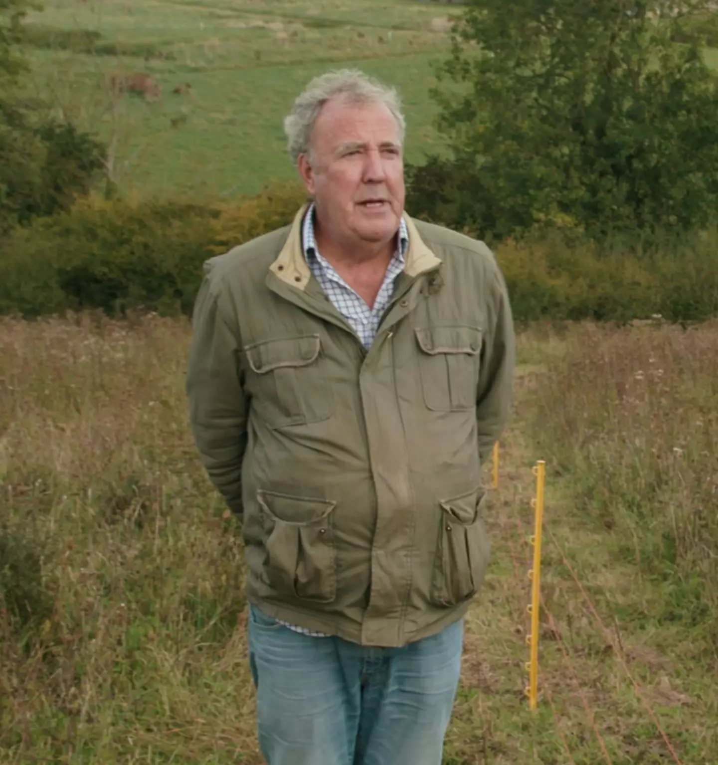 Clarkson was taken aback when Charlie stepped out of the bushes (Prime Video)