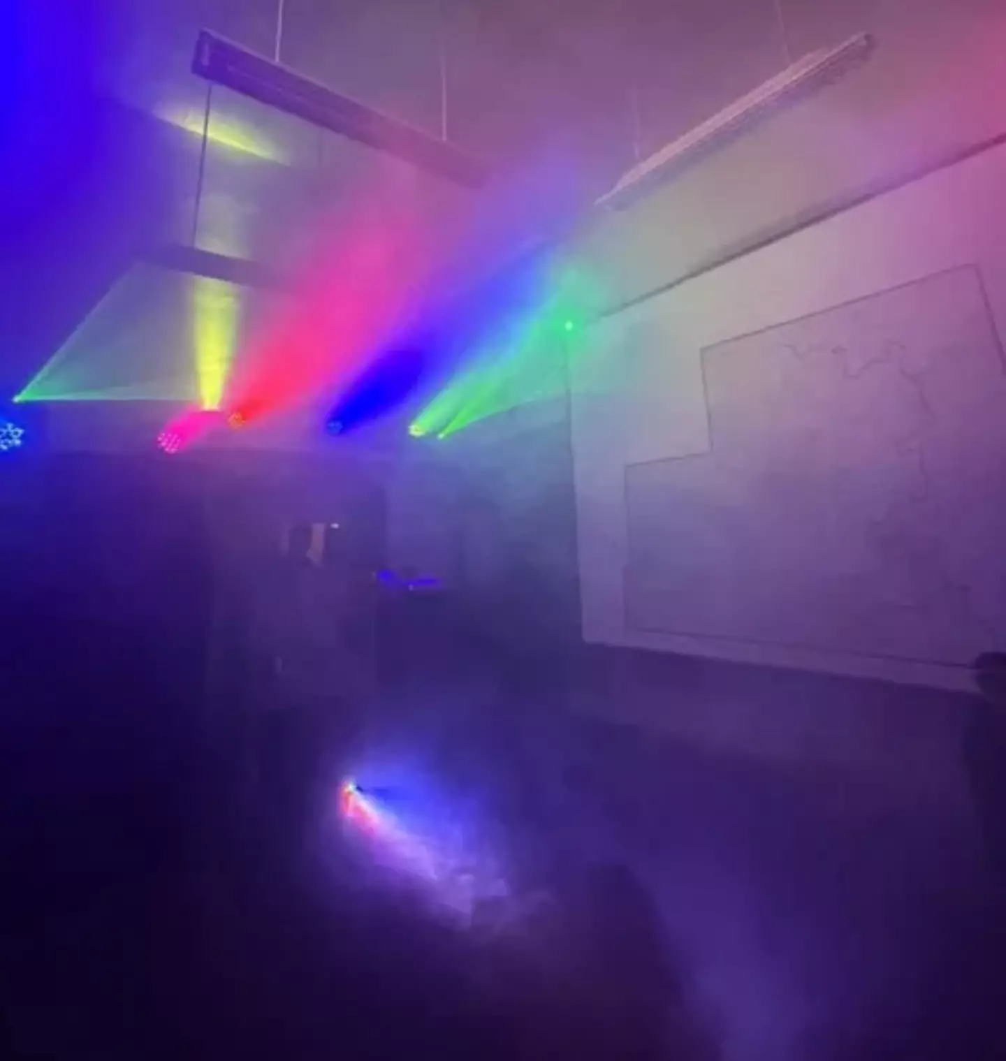 The bunker was being used for a rave.