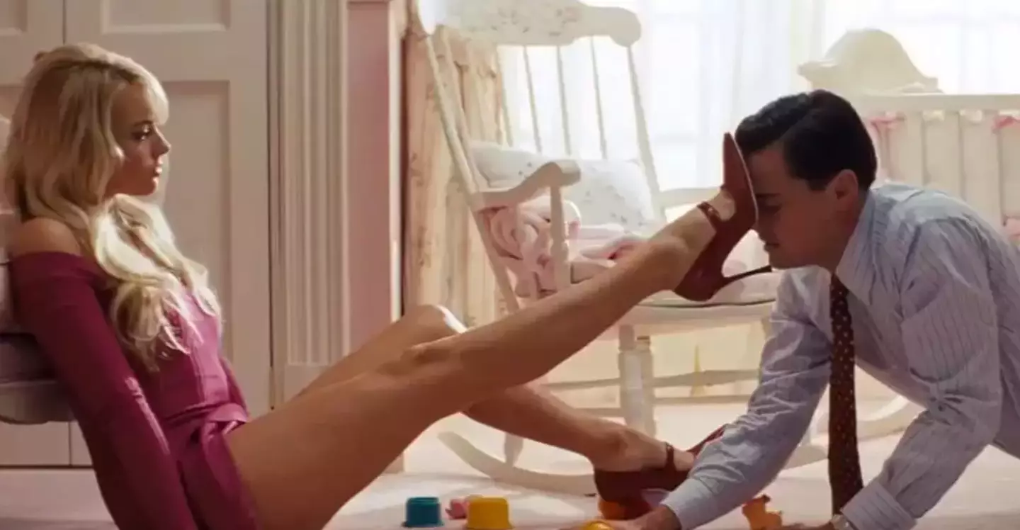 Margot Robbie and Leonardo DiCaprio in The Wolf of Wall Street.