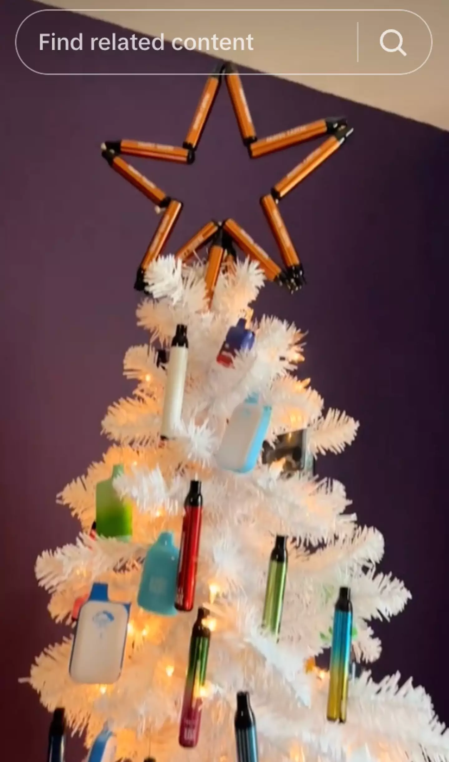 A vapemas tree shared on TikTok.