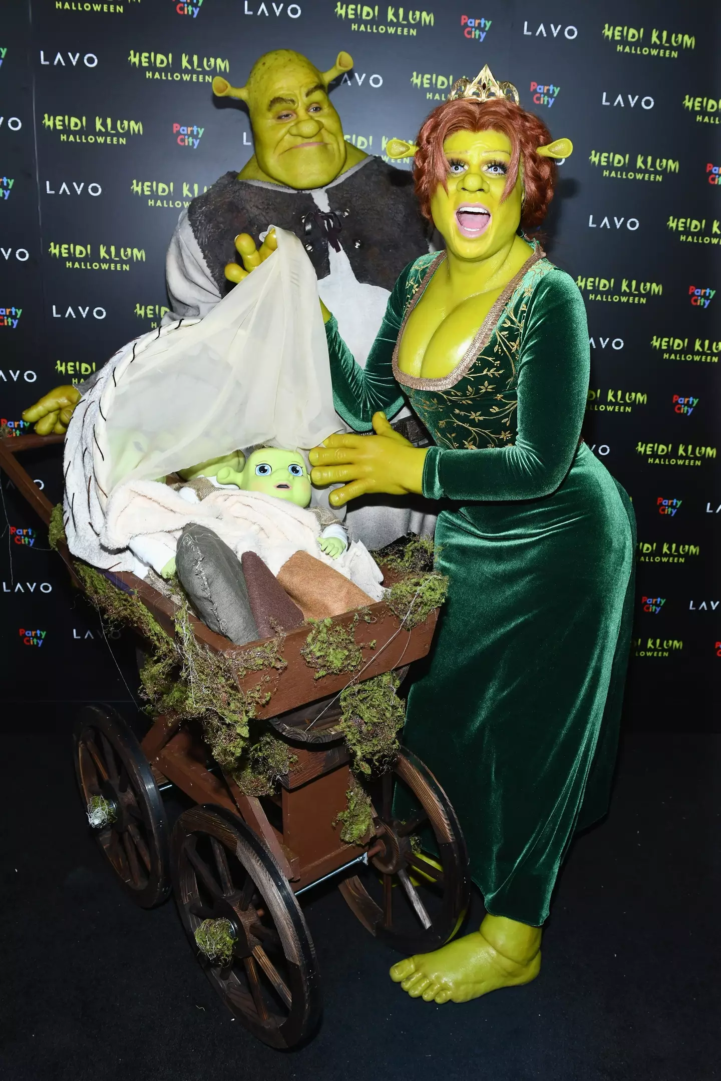 Tom Kaulitz joined her as Shrek (Noam Galai/Getty Images for Heidi Klum)