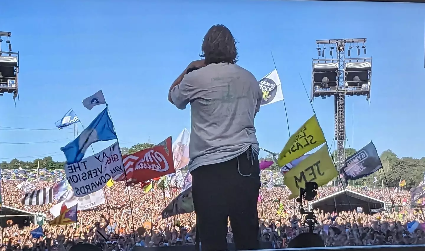 The 26-year-old powered through his Glastonbury set like an absolute champion as he took to the pyramid stage tonight (24 June).