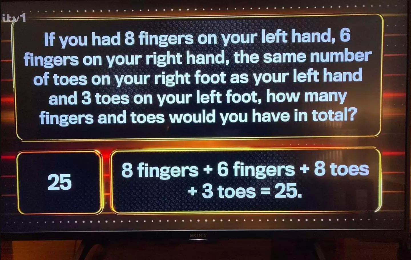 The question caused a bit of a divide. (ITV)