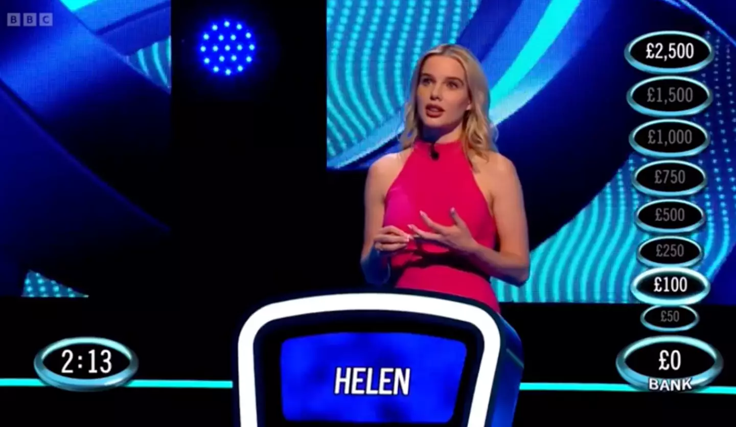 Helen appeared on the Weakest Link.