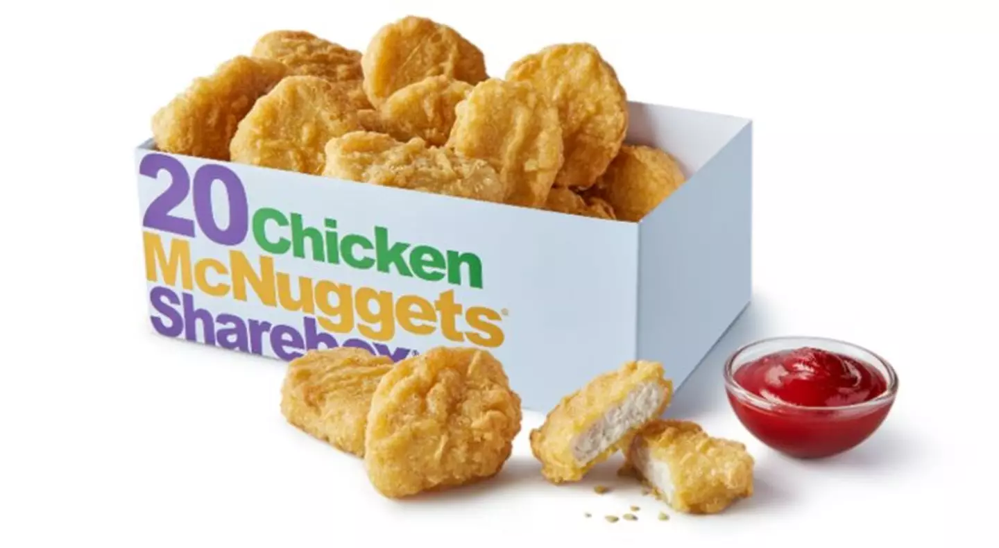 The McNuggets come in four distinct shapes.