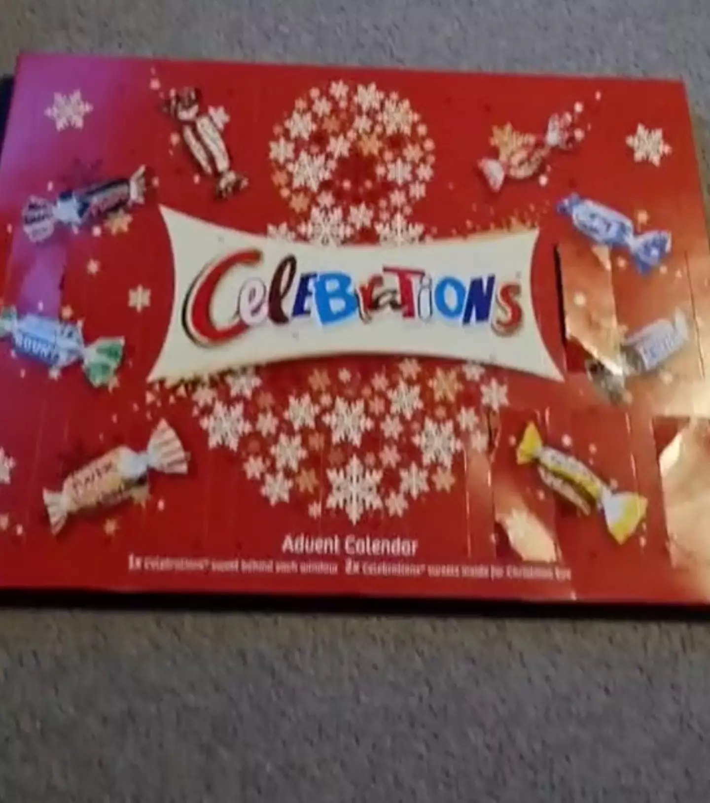 The Celebrations advent calendar hasn’t got off to a good start with chocolate-lovers.