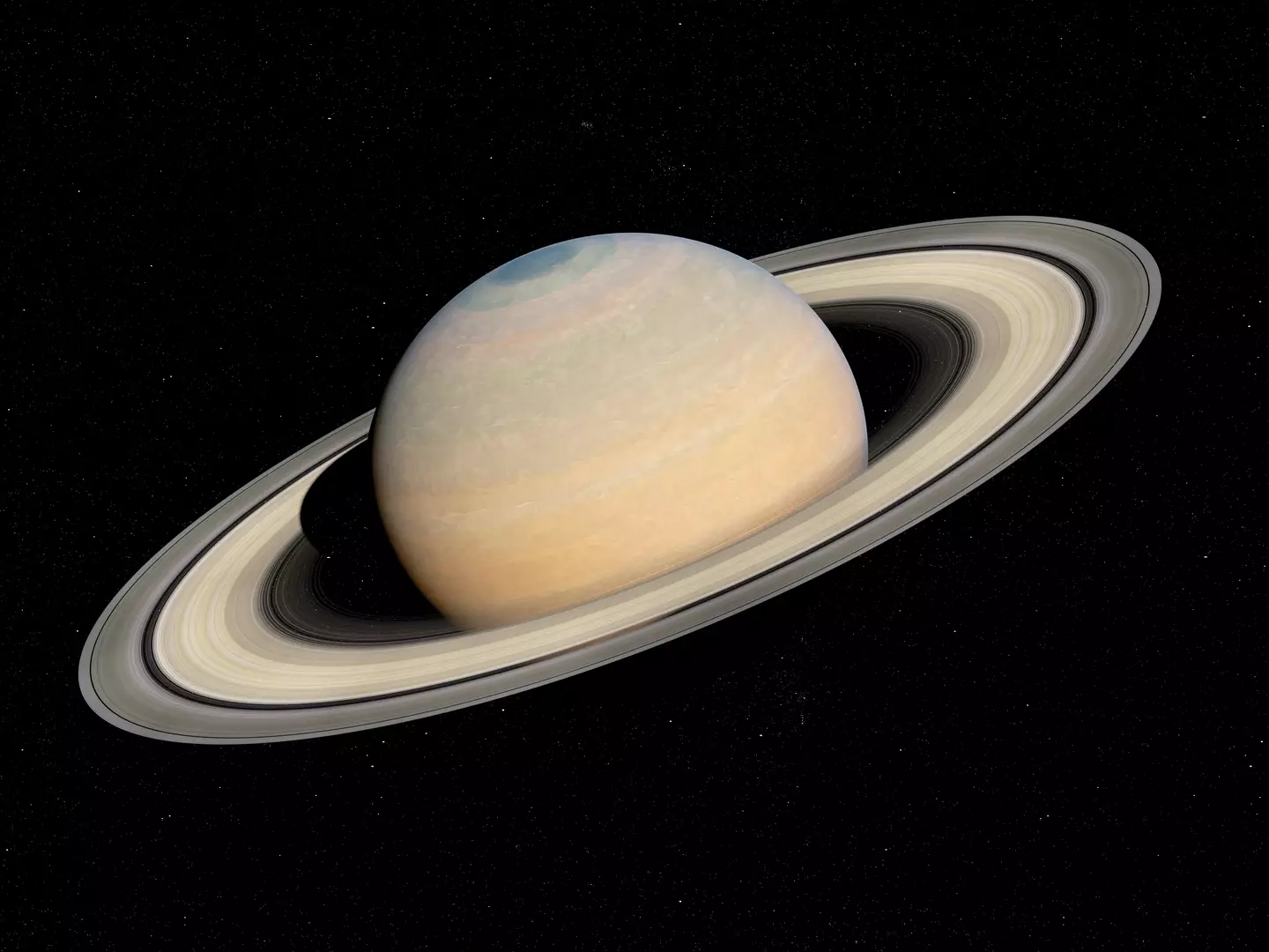 An illustration of Saturn.