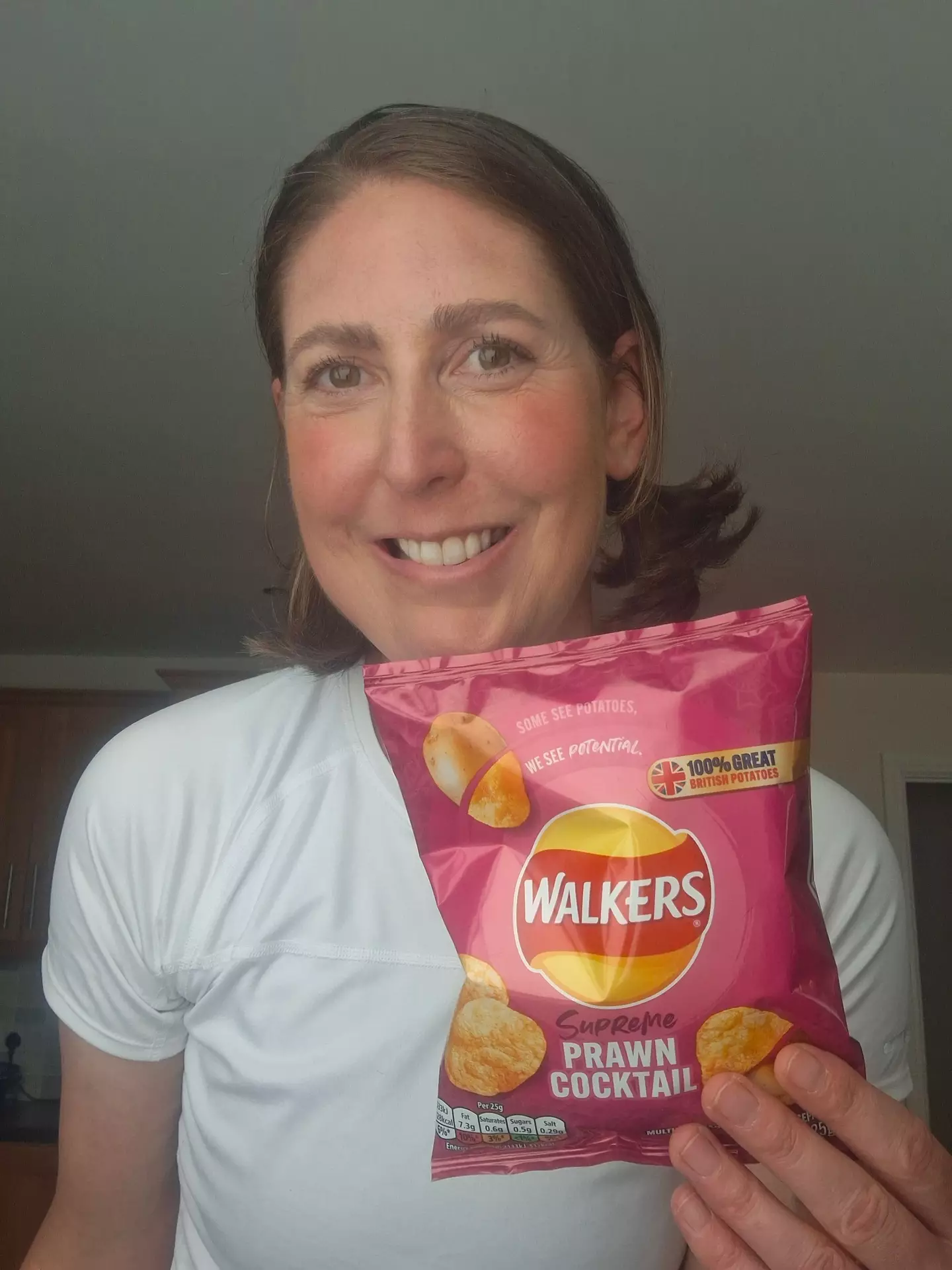 Her first warning sign came after eating a bag of prawn cocktail crisps (Kennedy News and Media)