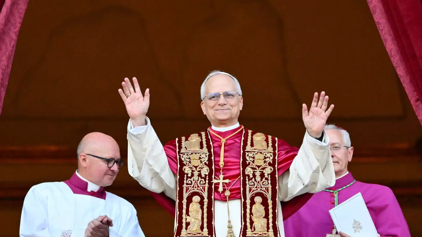 Donald Trump reacts to Cardinal Robert Prevost being announced as the first American pope