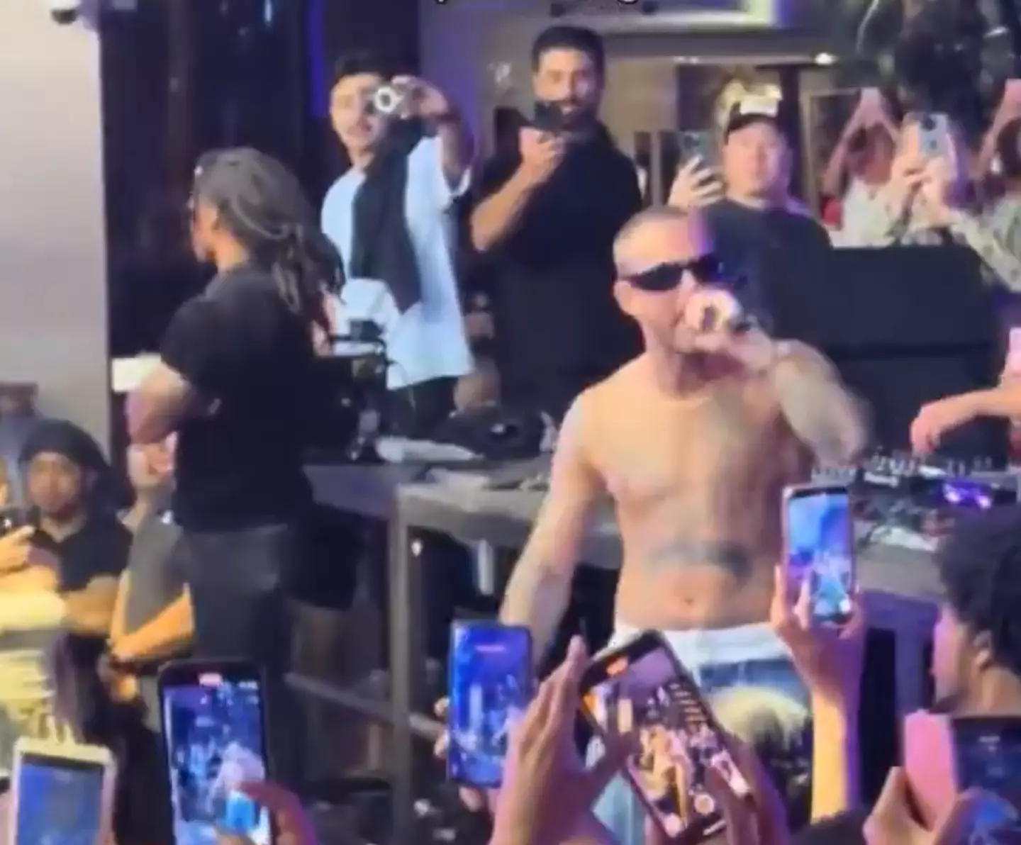 Everyone in attendance was caught out by Desclos' stunt (X)