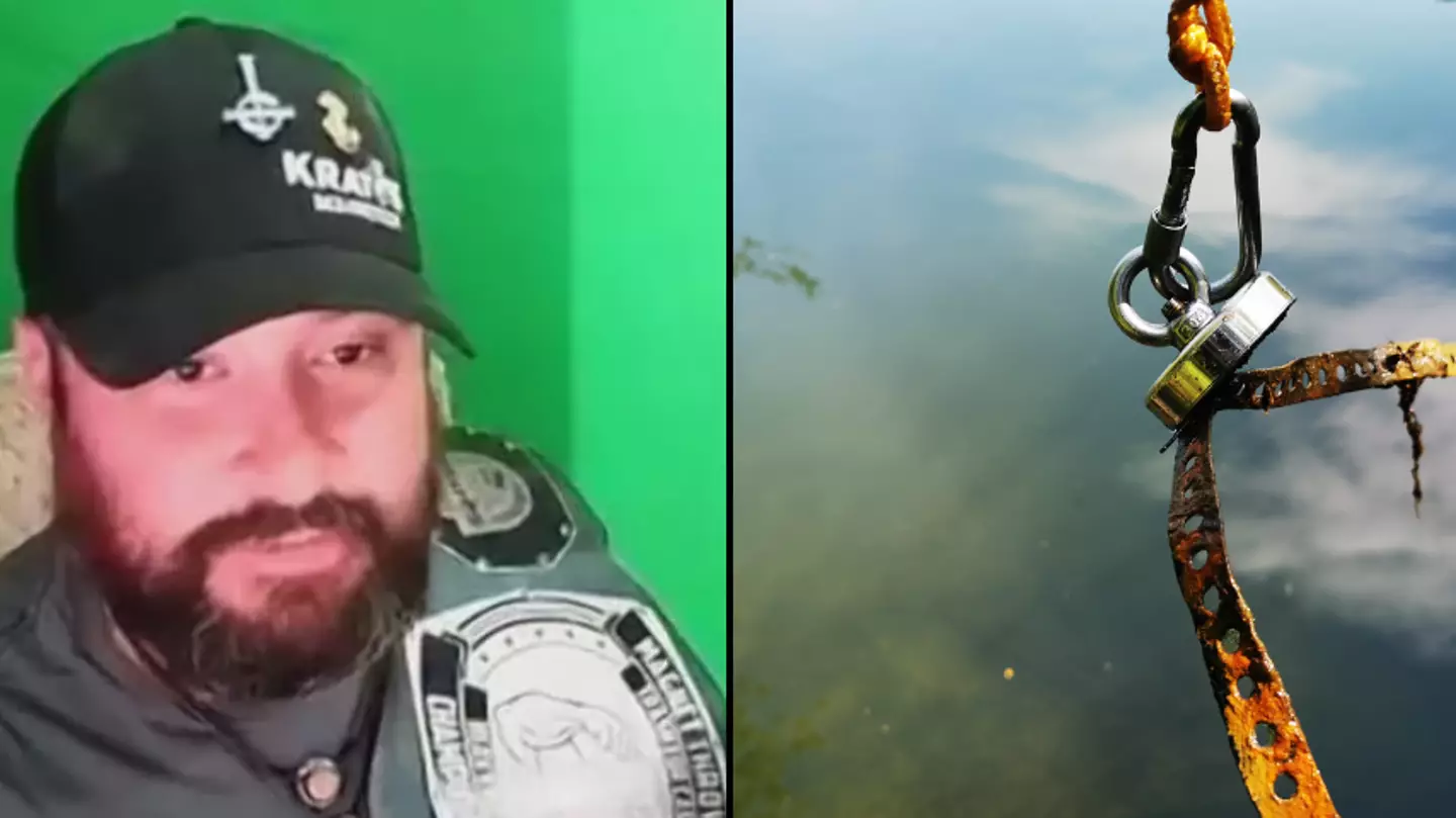 Couple made incredible discovery when throwing magnet to the bottom of New York river