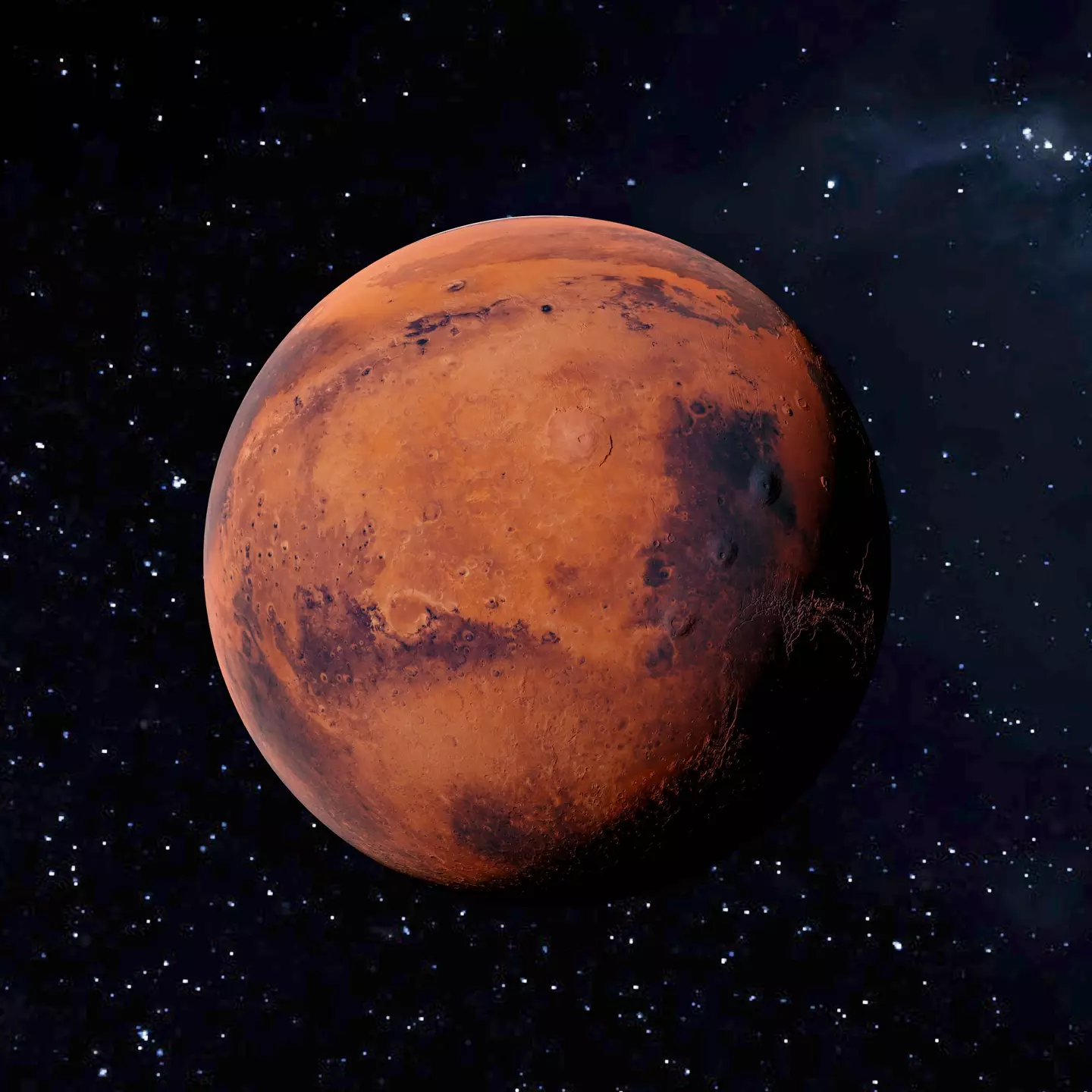 CGI of Mars.