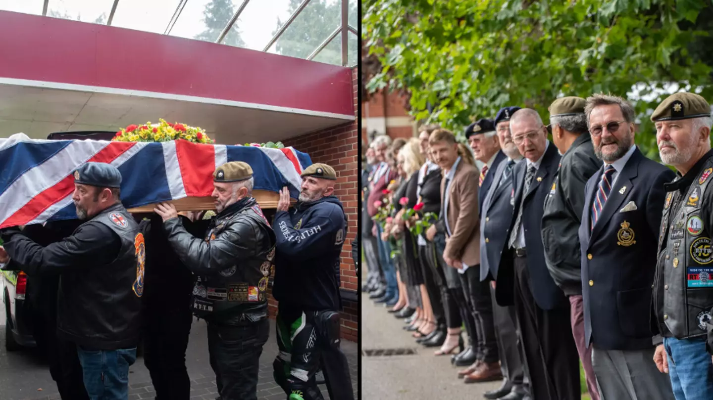 Dozens of strangers show up to funeral of war veteran who had no family left