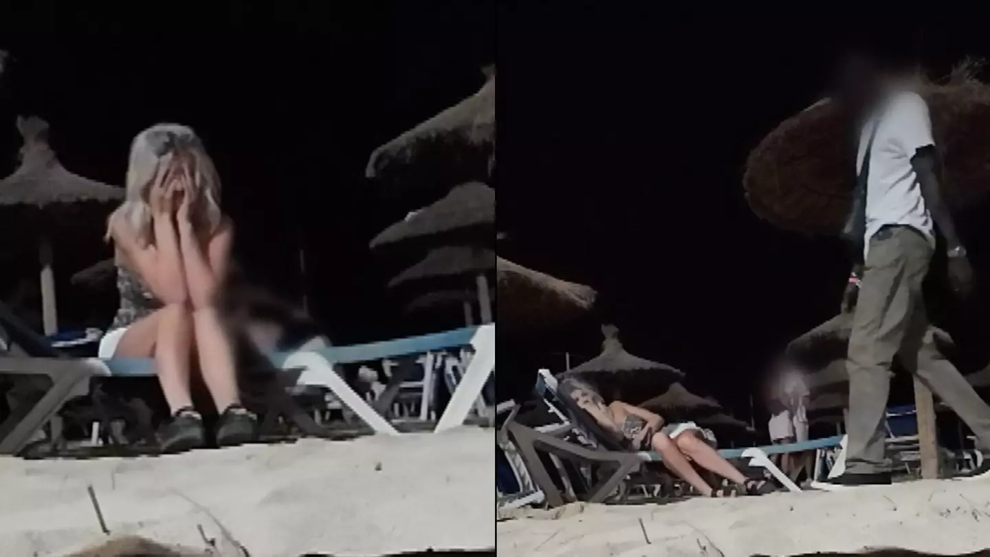 Horrifying moment man says 'let's go for it' after finding 'drunk' undercover Brit on Magaluf beach