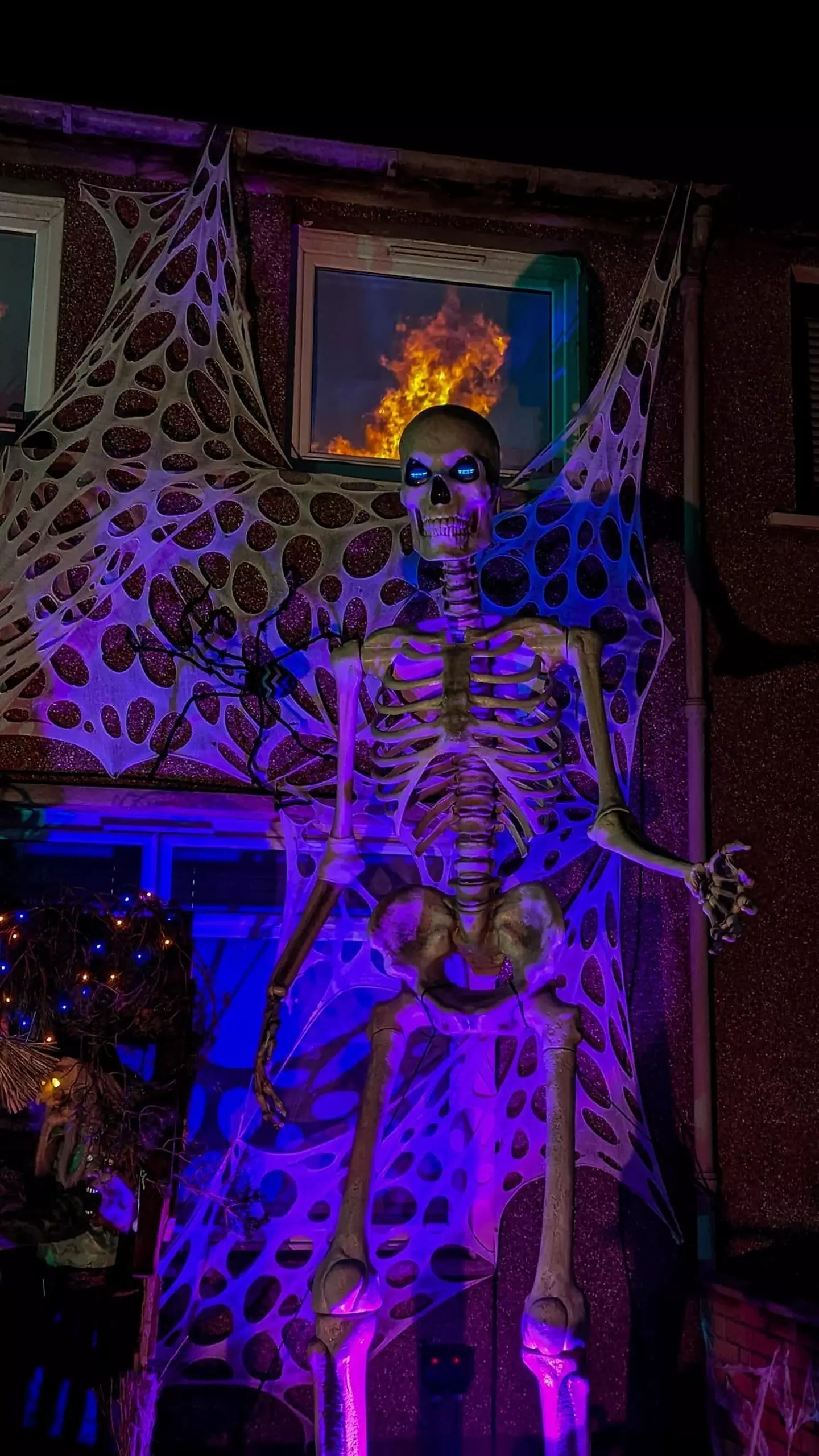 The property is home to a 12ft skeleton.