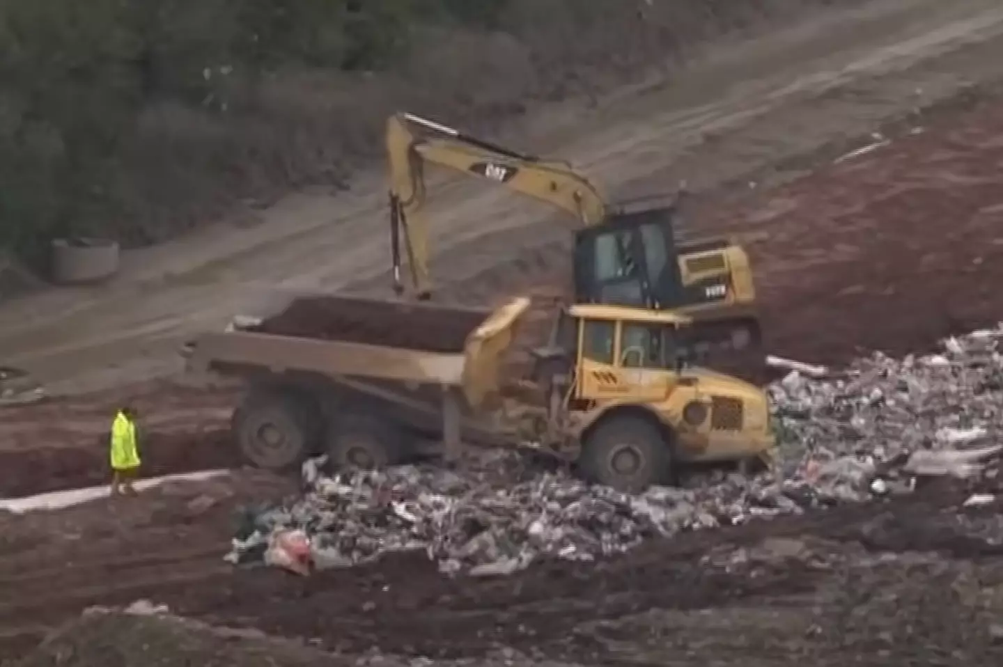 The recycling centre site.