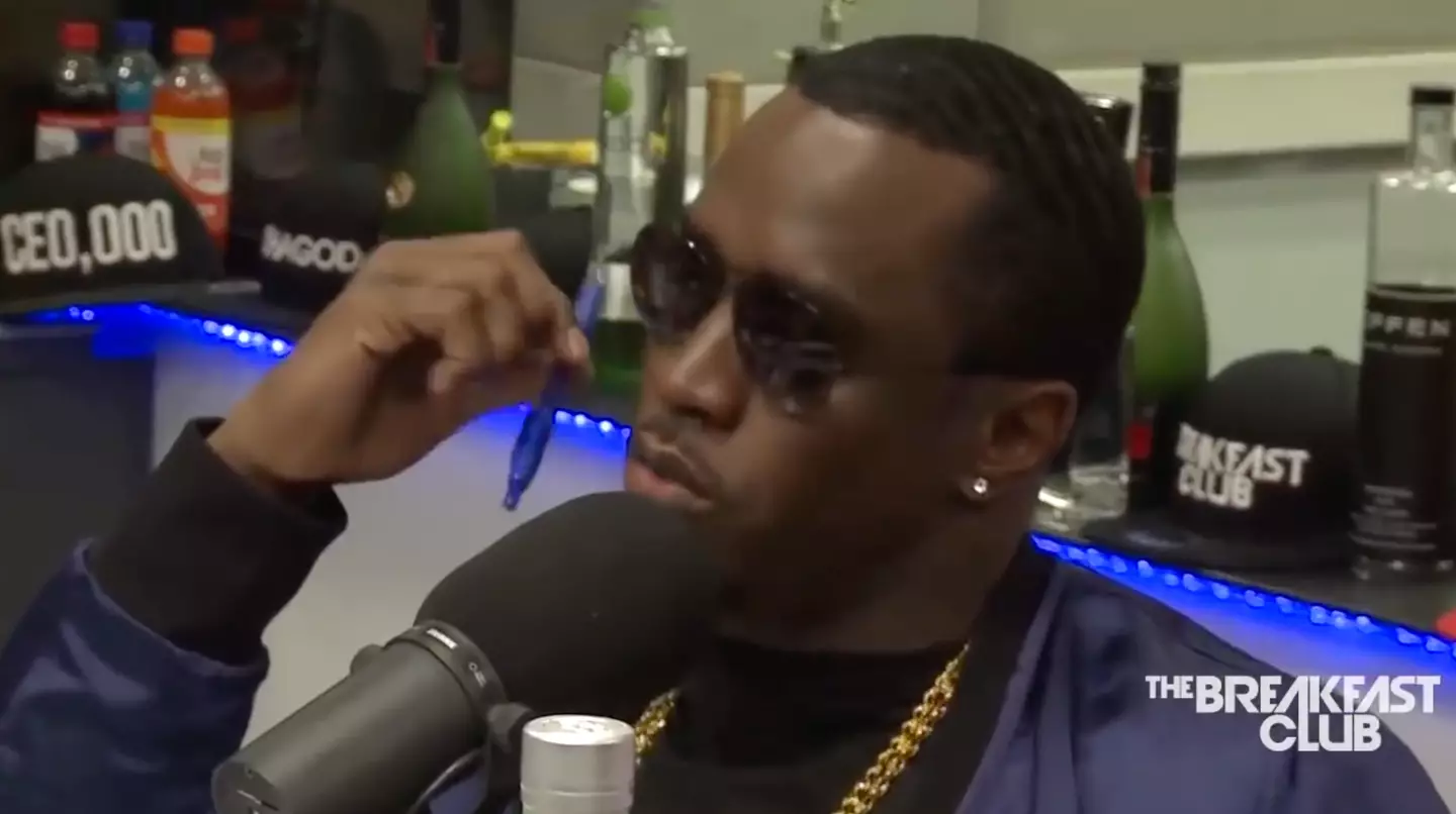 Diddy awkwardly thanked the radio presenter who asked him whether he was involved in Tupac's death.