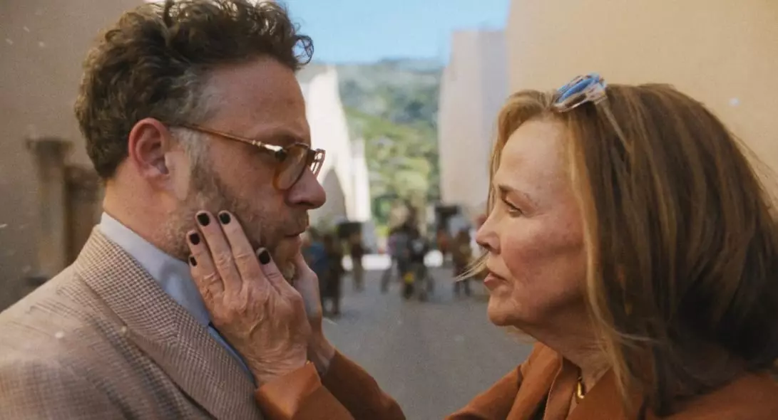 Her co-star Seth Rogen said he was 'devastated' by her death (Apple TV)