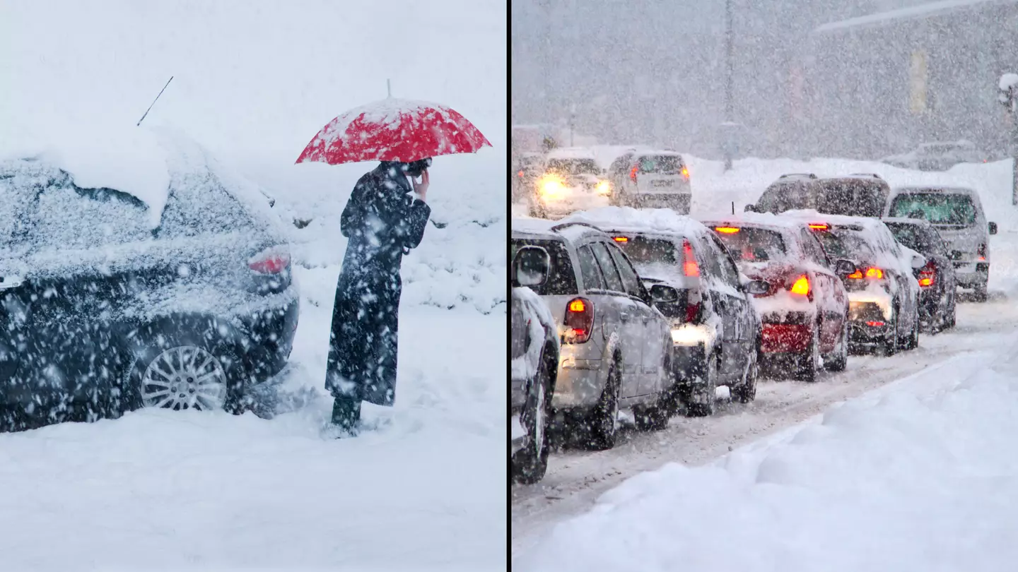Snow bomb set to hit large parts of the UK this week as Met Office issues weather warnings