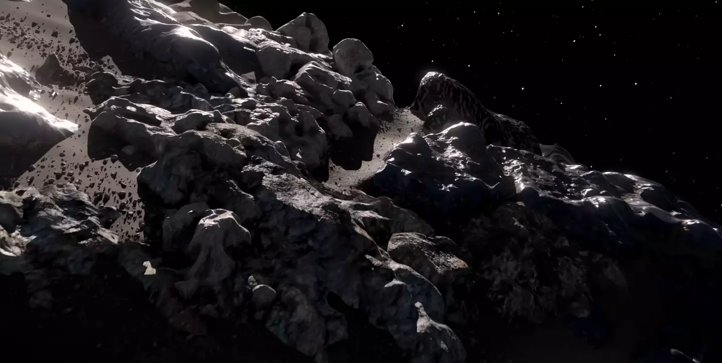 The asteroid is metal rich (NASA / JPL-Caltech / ASU)