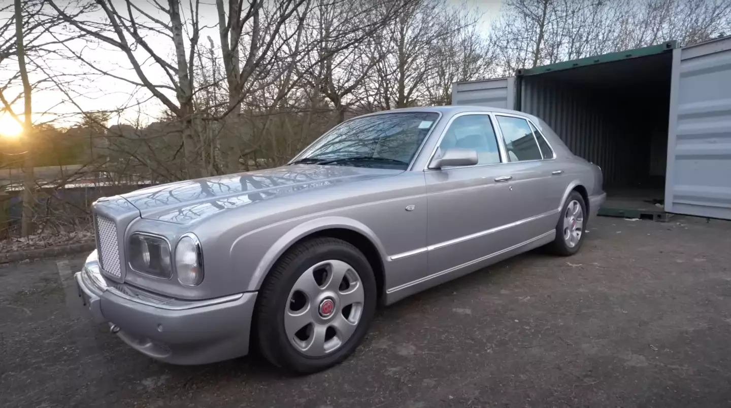 They also found a Bentley in the container.