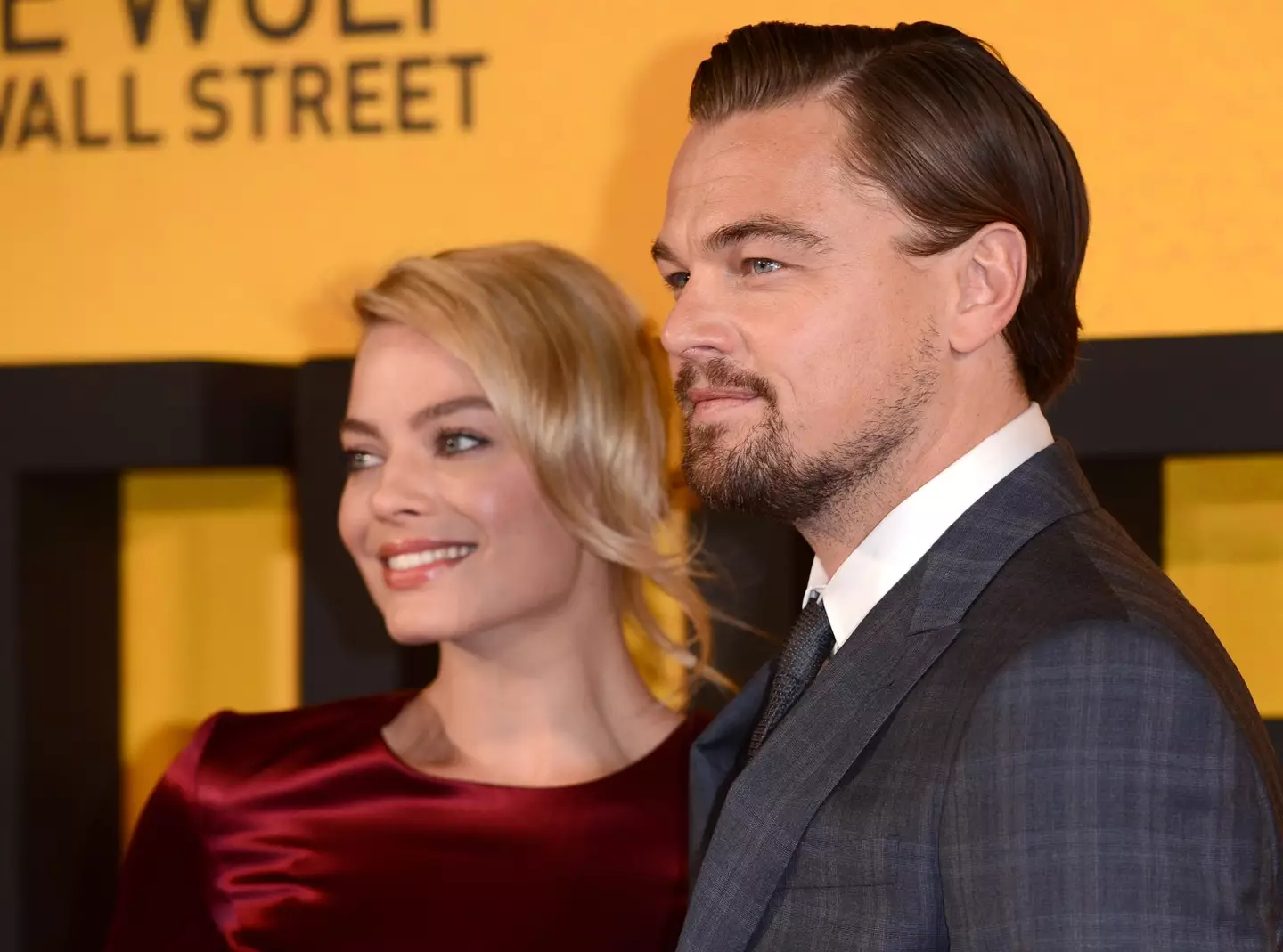 Margot Robbie and Leonardo DiCaprio.