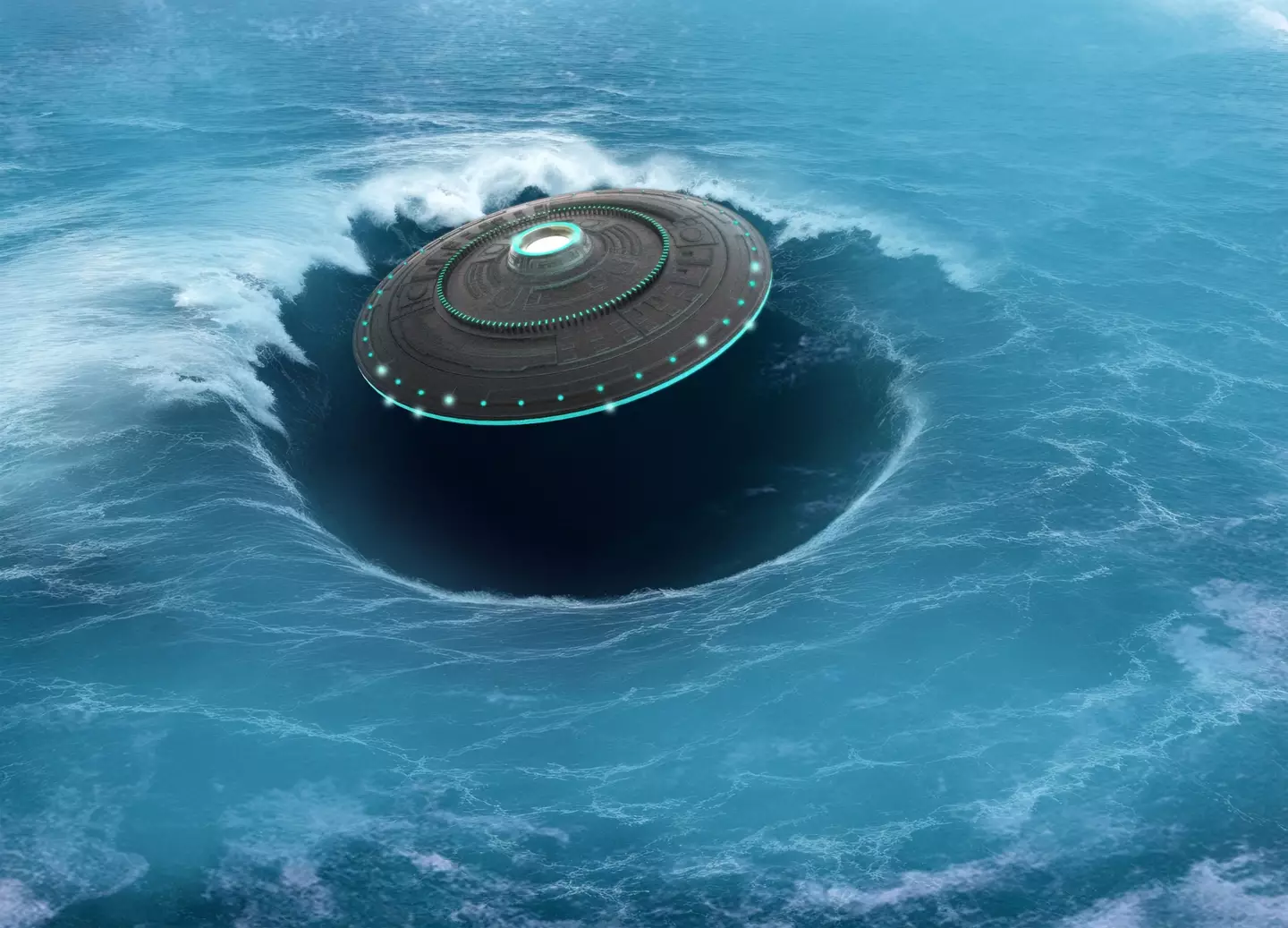 An artist's interpretation of what's probably not happening in the Bermuda Triangle (Getty Stock Photos)