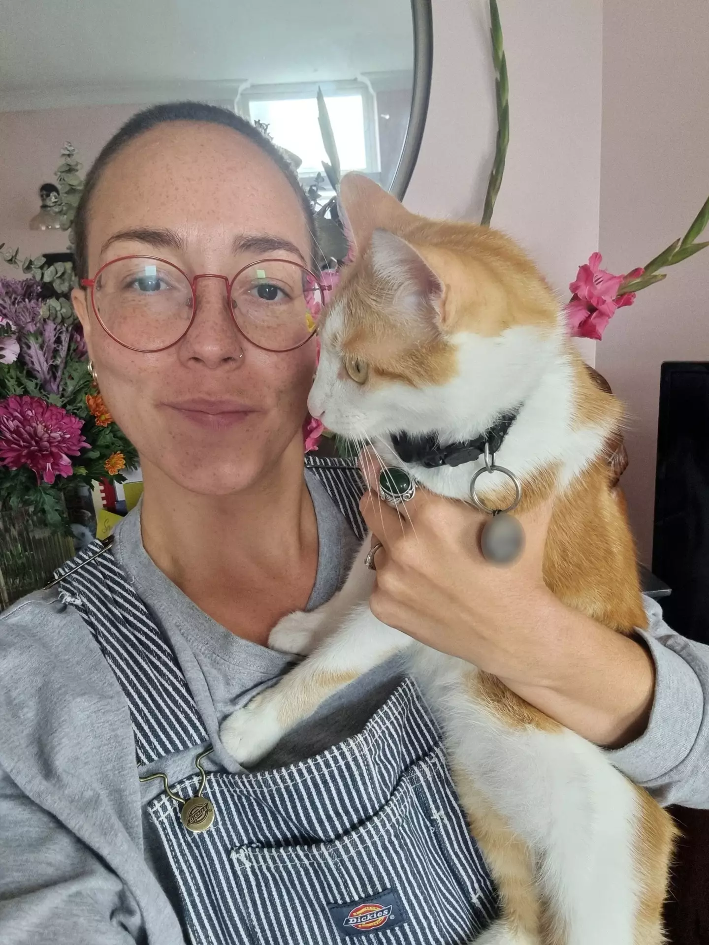 At first, doctors reportedly thought the lumps in her neck could be 'parasitic worms' from her adopted 'street cats' (Kennedy News and Media)