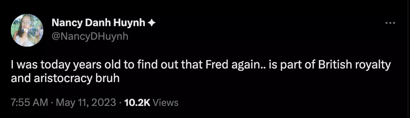 Fans were shocked upon finding out their favourite DJ was from an aristocratic background.