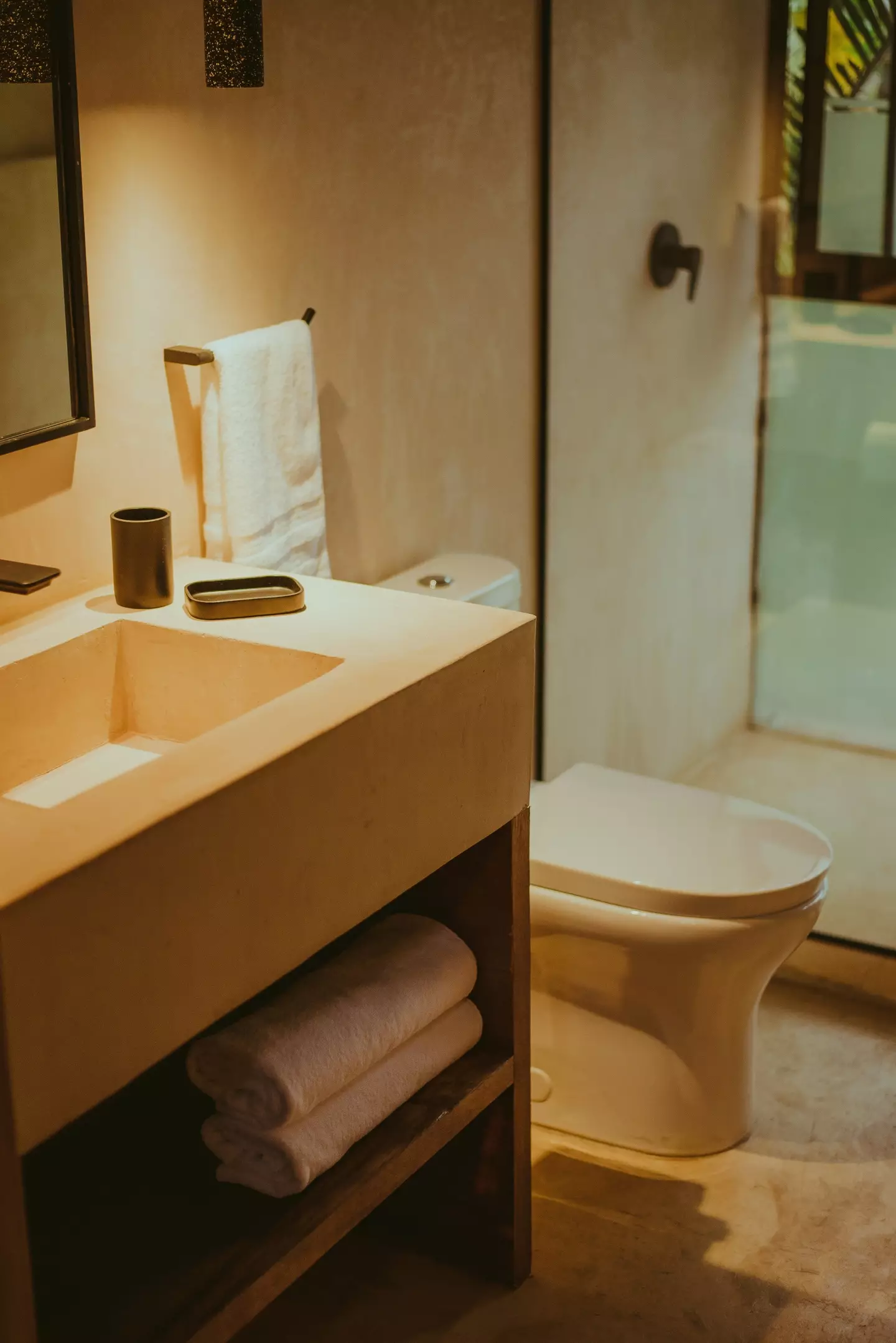 Flushing with the lid down helps to minimise the spread of water droplets that could carry germs.