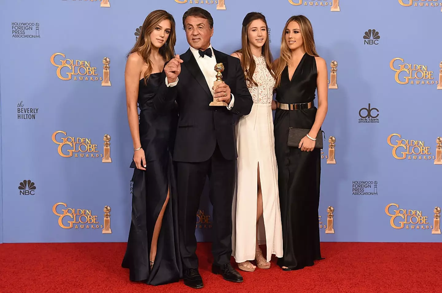 His daughters revealed how intimidating he was to their boyfriends (Kevin Winter/Getty Images)