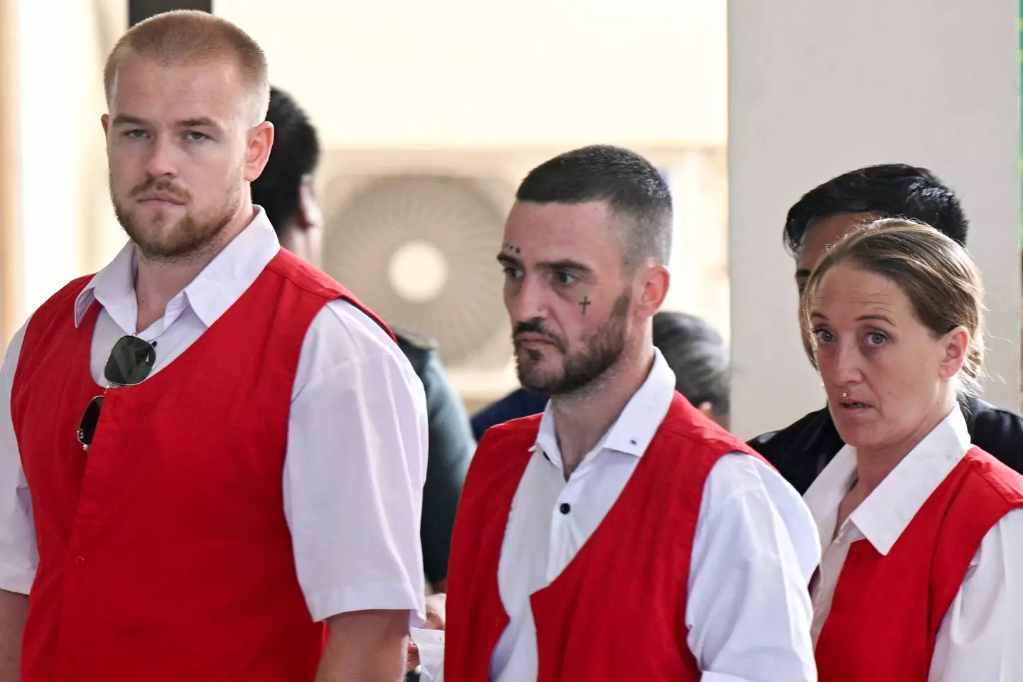 The British trio claim they did not know they were transporting cocaine (SONNY TUMBELAKA/AFP via Getty Images)