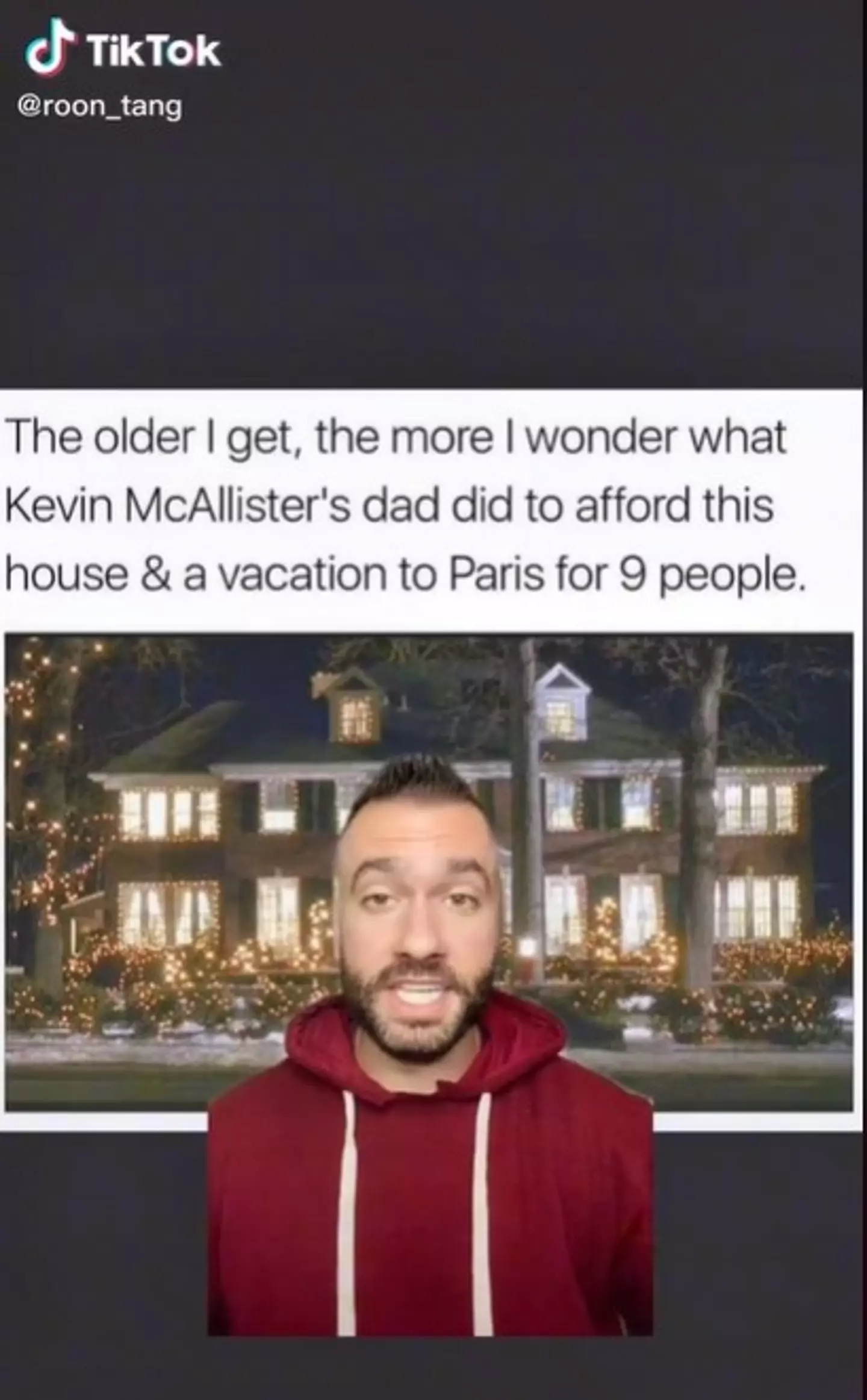 Brian Roon talks about the theory in his TikTok video.