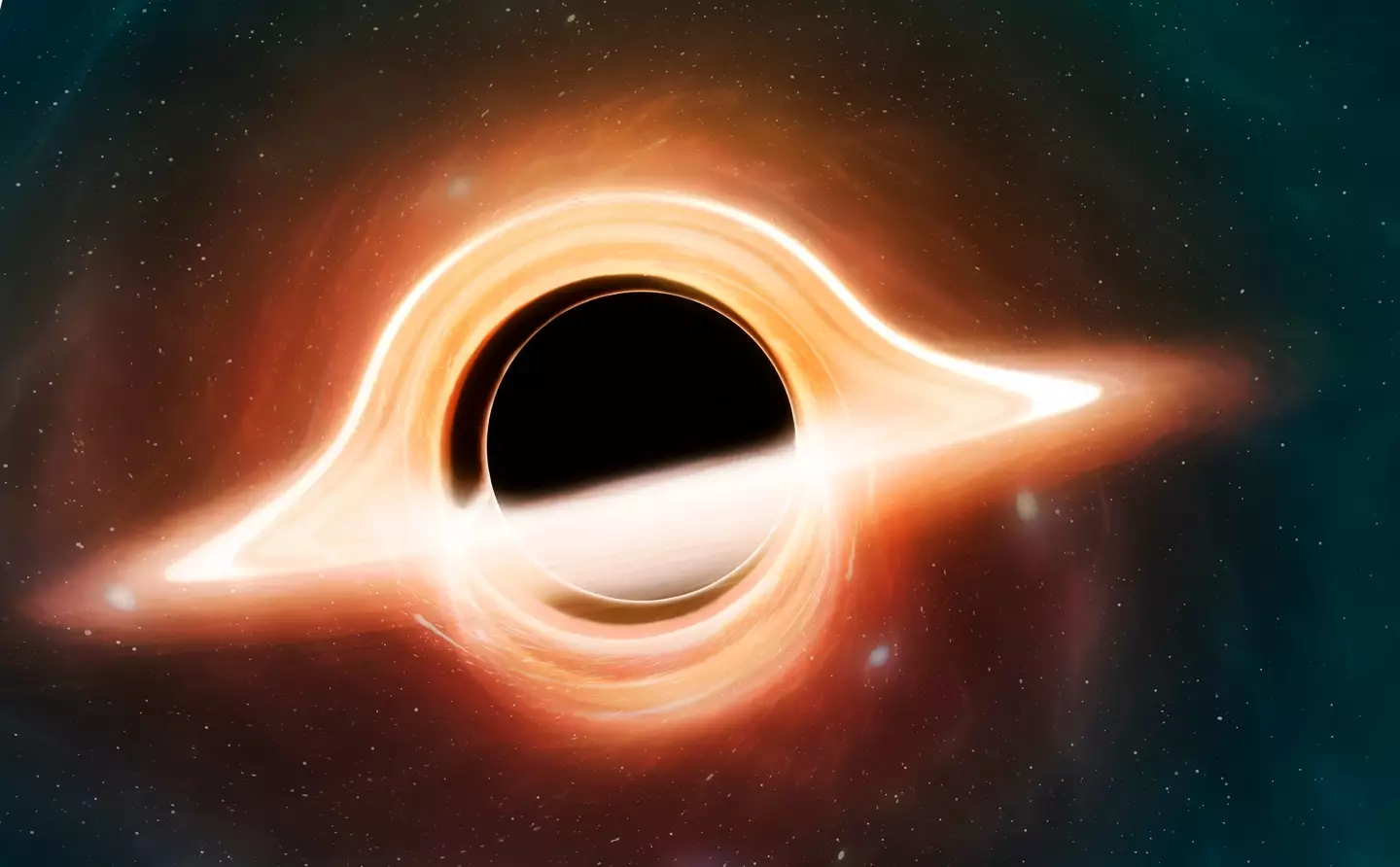 Wygenerowany komputerowo obraz supermasywnej czarnej dziury (Getty Stock Images)