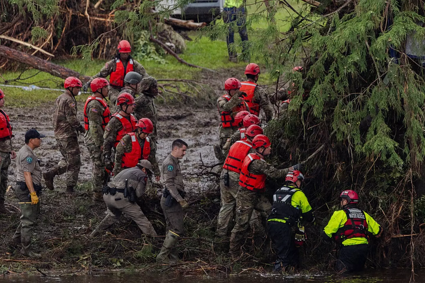 Some campers and one counsellor are still understood to be missing (Jim Vondruska/Getty Images)