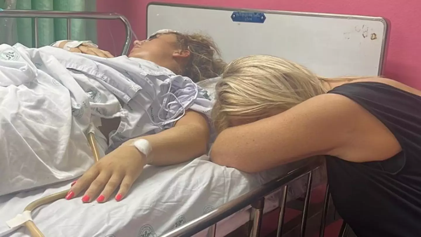 Her parents flew to Thailand to be with her.