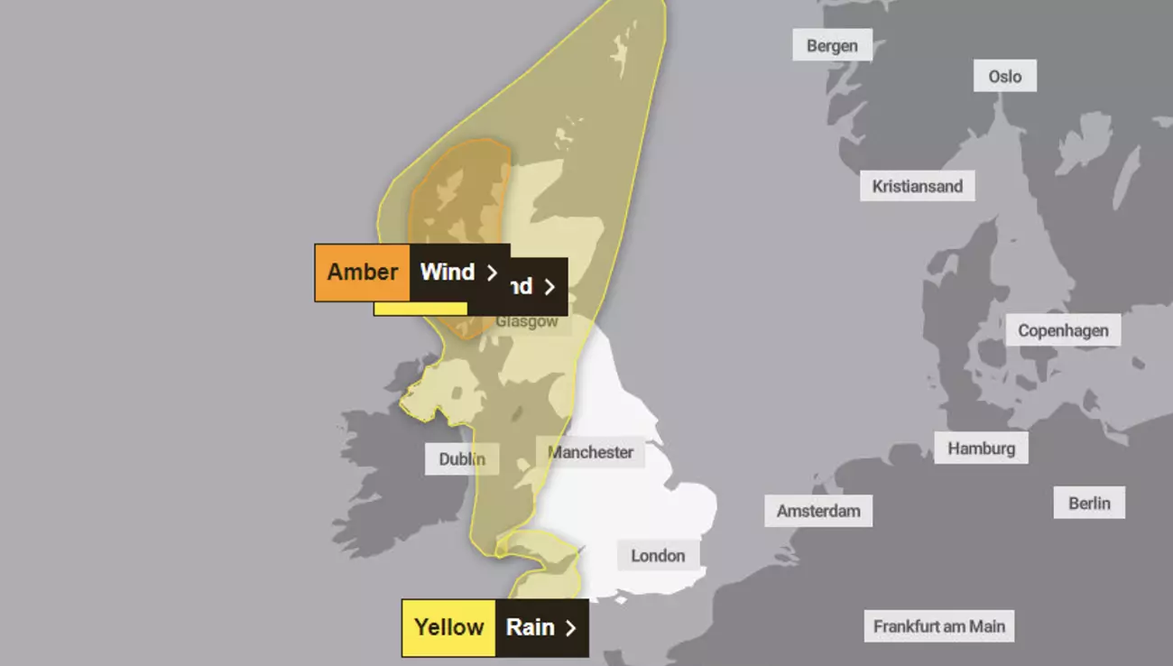 Warnings are in place (The Met Office)