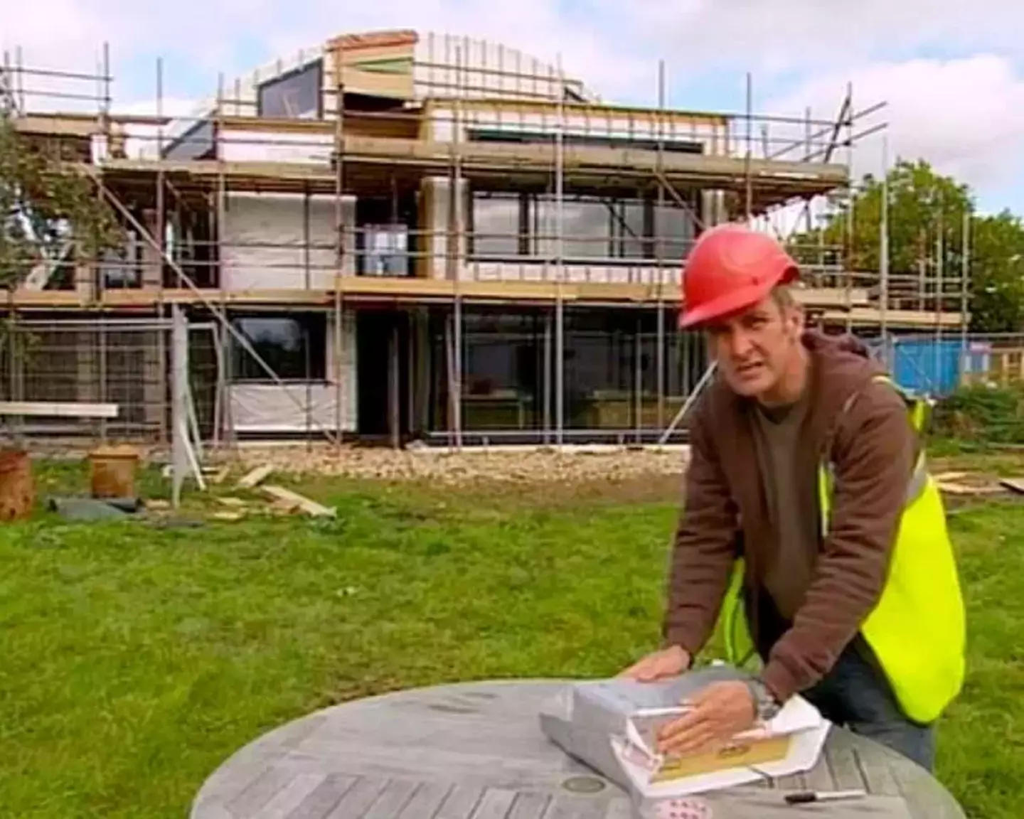 Grand Designs presenter Kevin McCloud heard the structure collapse from behind him. Channel 4