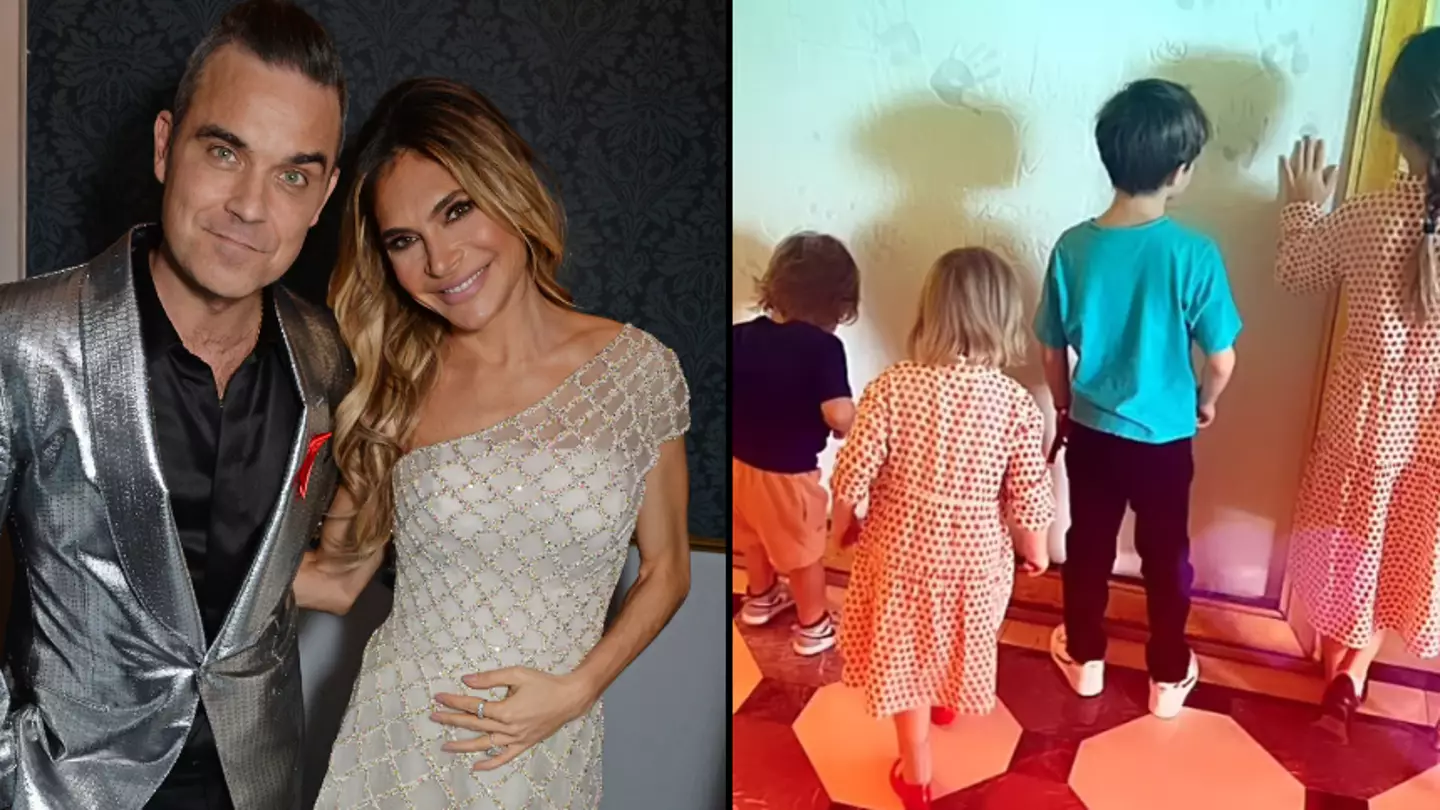 Robbie Williams' wife Ayda Field admits they make kids fly in economy while they go first class