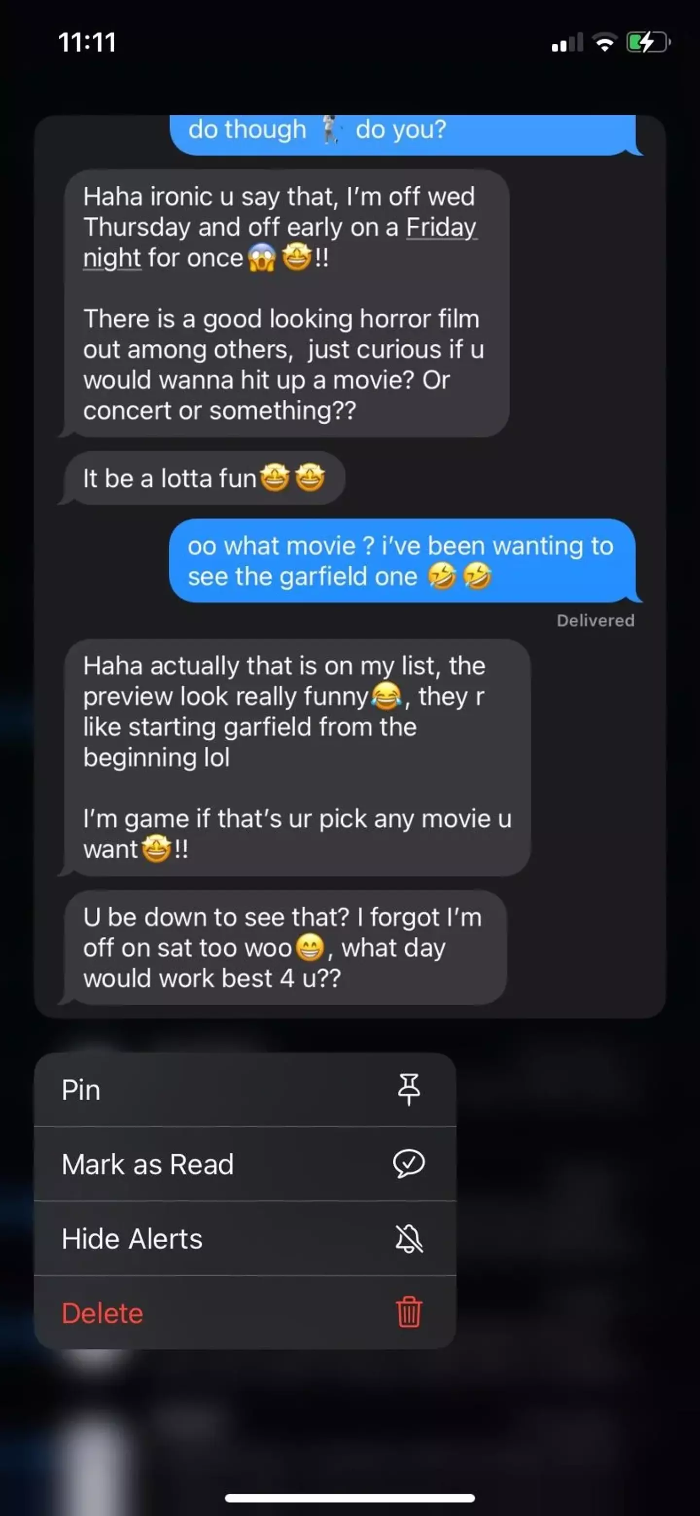 The woman had initially engaged in polite conversation with her boss. (Reddit)