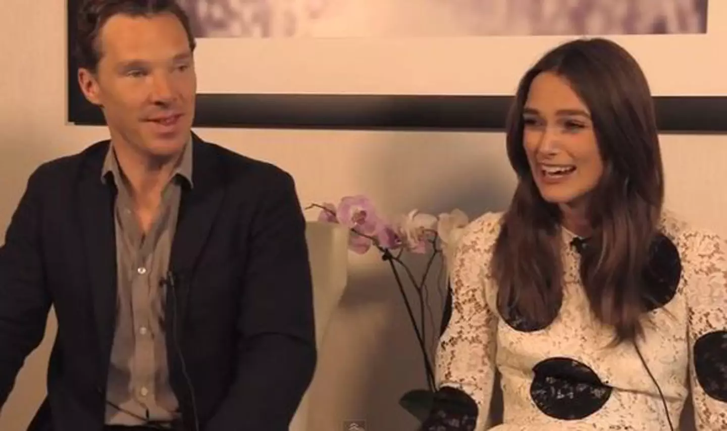 Benedict Cumberbatch and Keira Knightley.