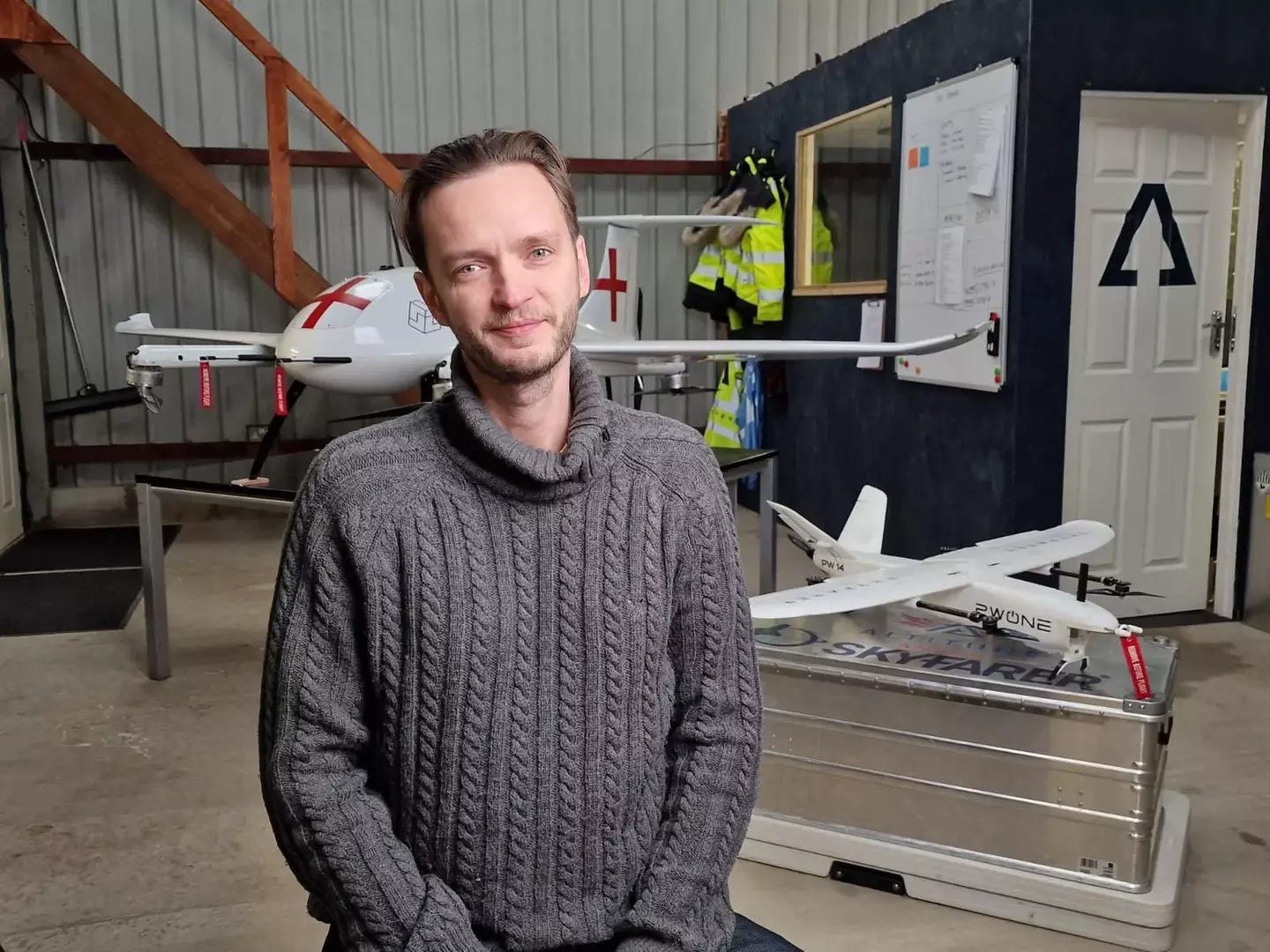 Alex founded a medical courier business worth millions after arriving in the UK with a bike and £200.